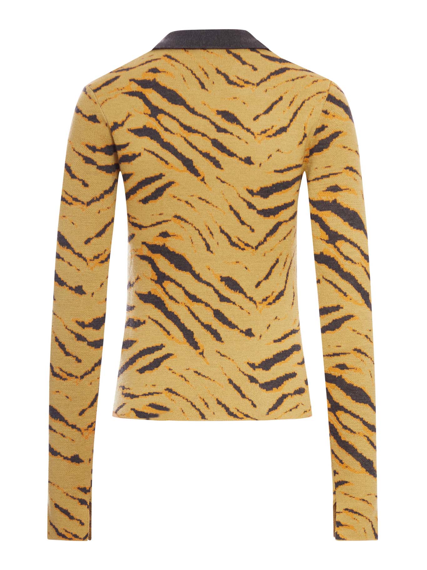 JACQUARD POLO SHIRT IN MERINO WOOL - Image 2