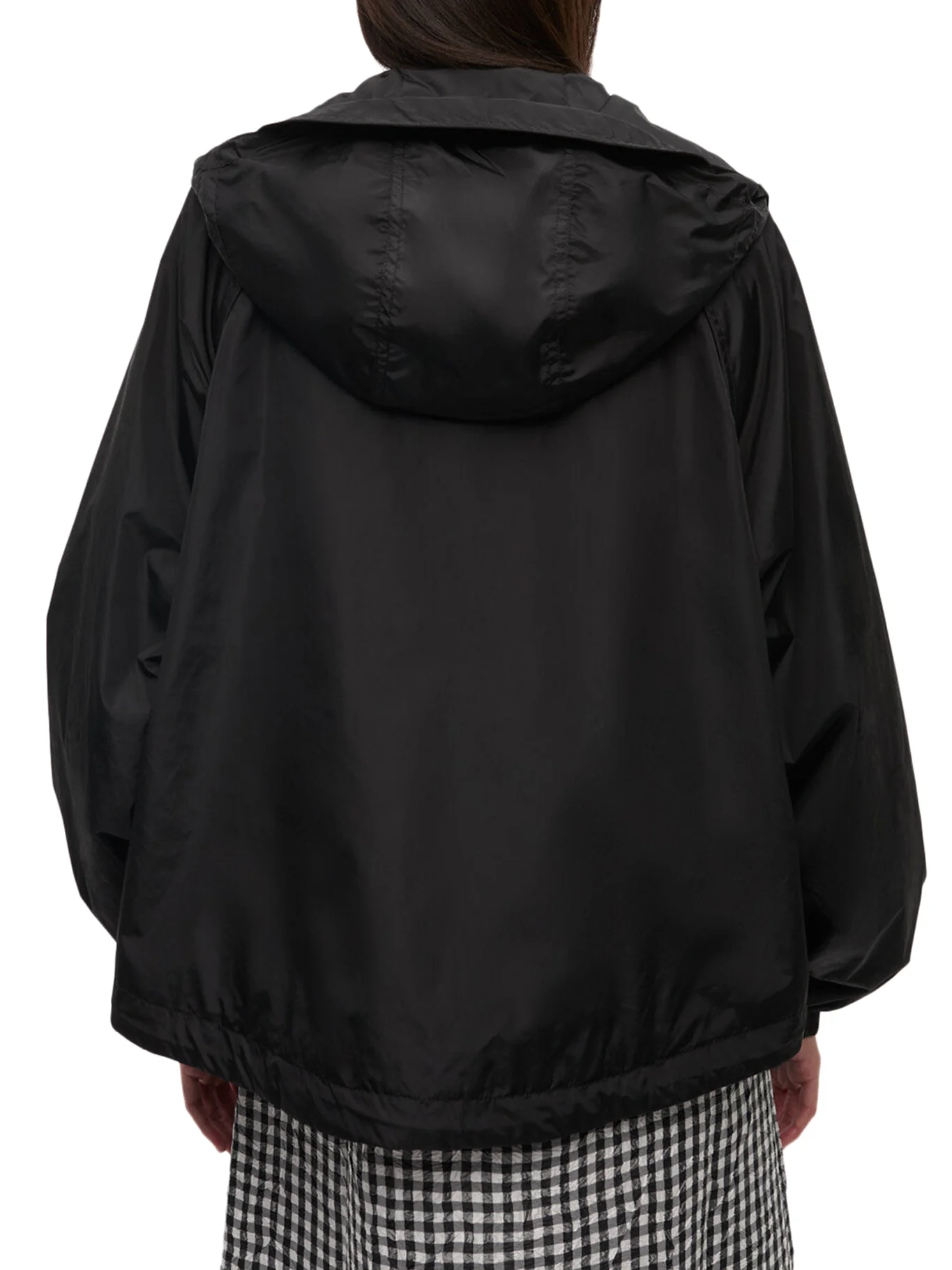 NYLON JACKET WITH GANNI LOGO PATCH - Image 4