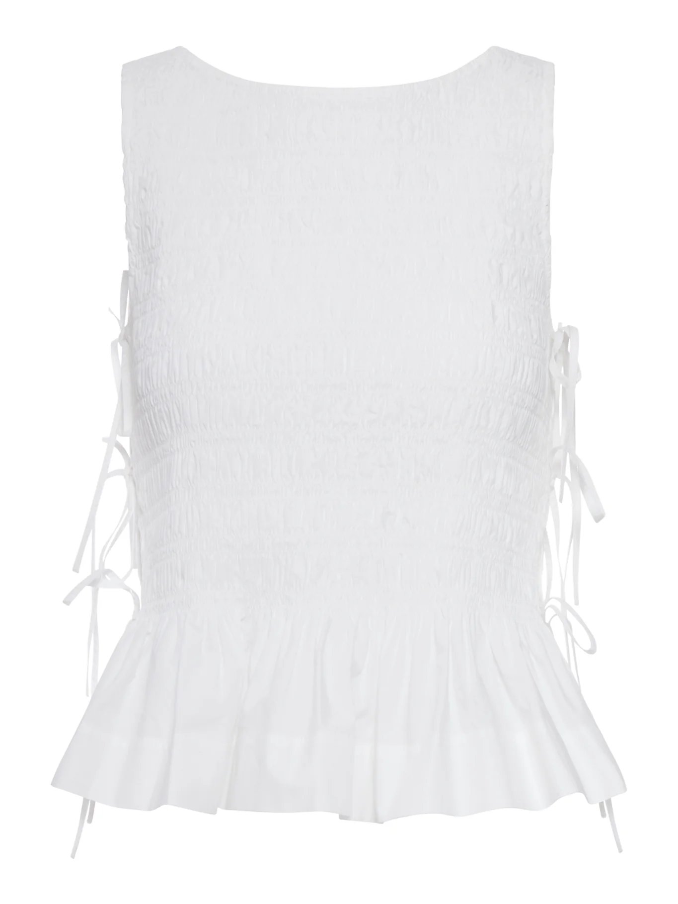 WHITE COTTON TOP WITH LAYERS