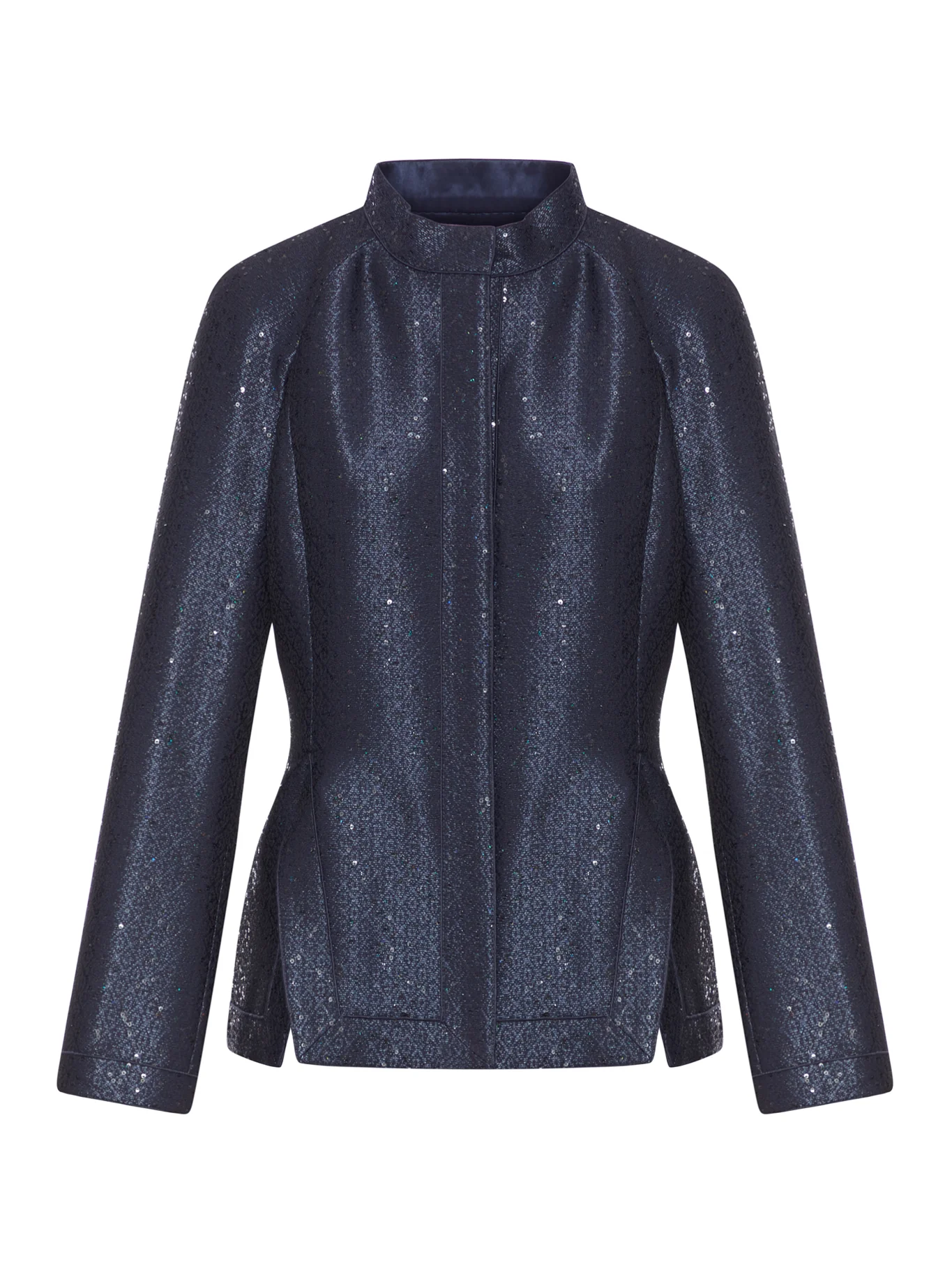 JACQUARD JACKET WITH SEQUINS
