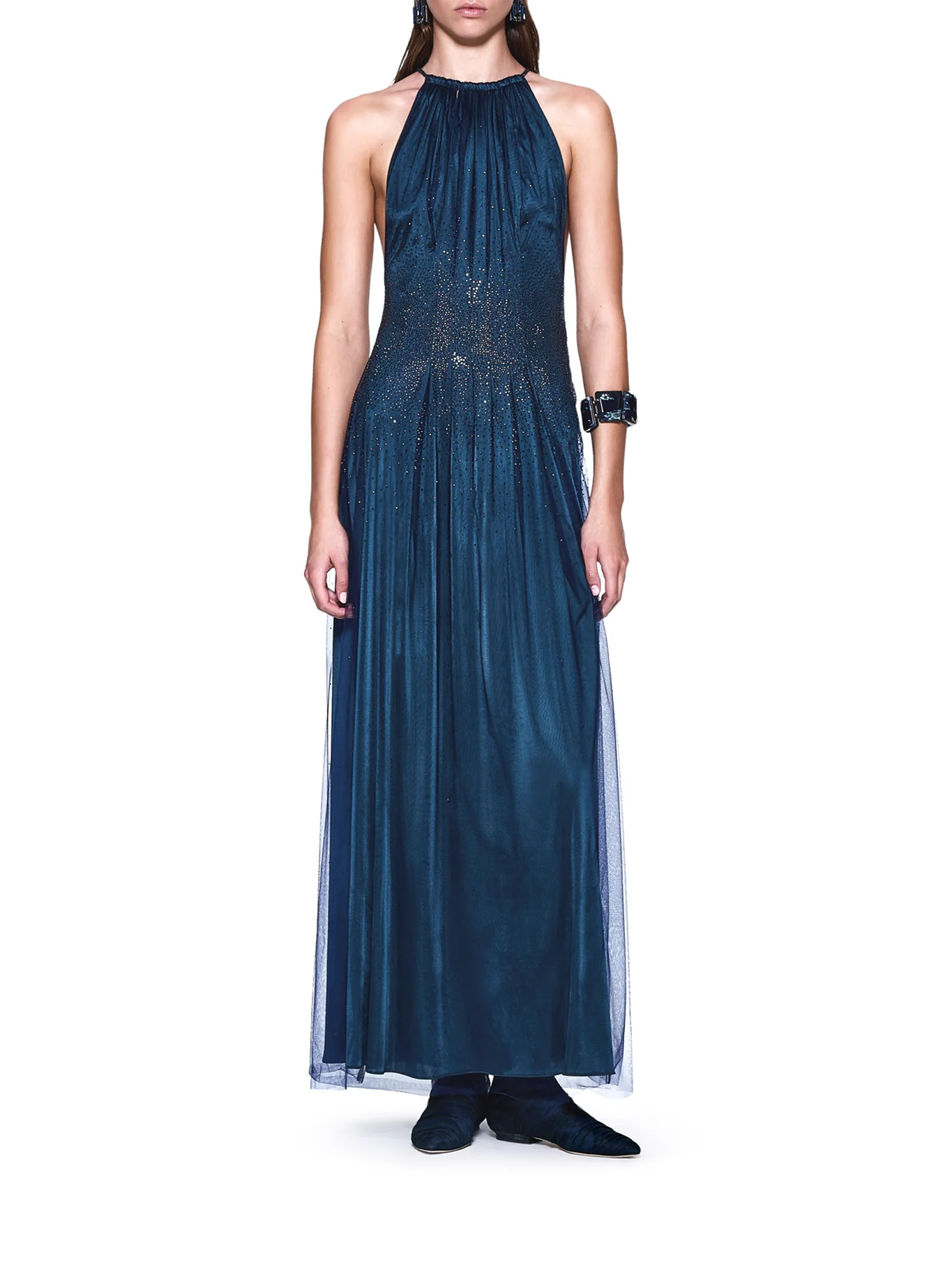 JERSEY DRESS WITH RHINESTONE DETAIL - Image 2