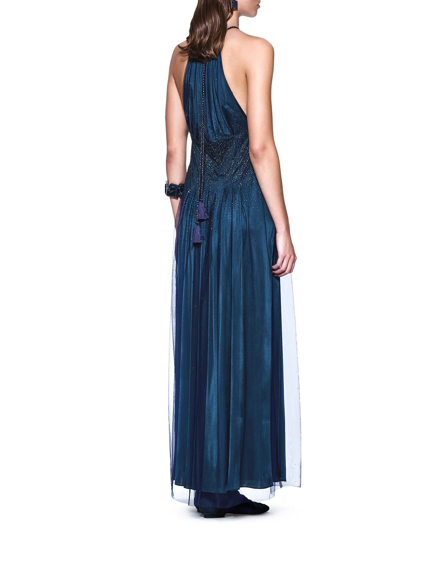 JERSEY DRESS WITH RHINESTONE DETAIL - Image 3