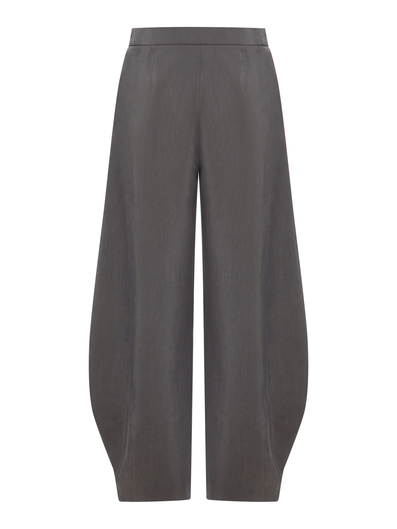 SILK ROUND HEM TROUSERS - Image 2