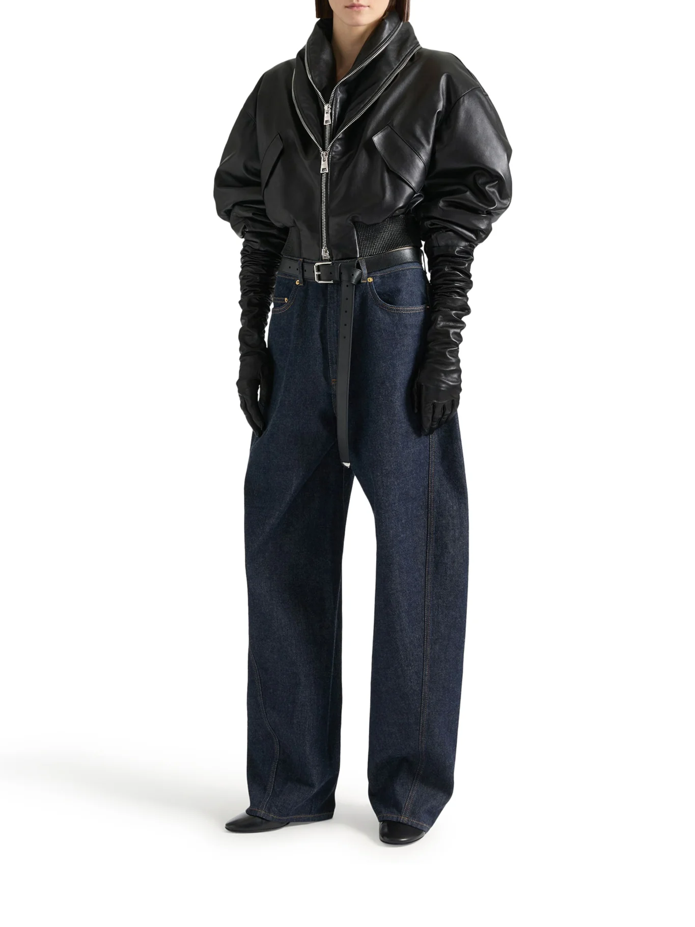 NAPPA BOMBER JACKET WITH SHAWL COLLAR AND ZIP - Image 2