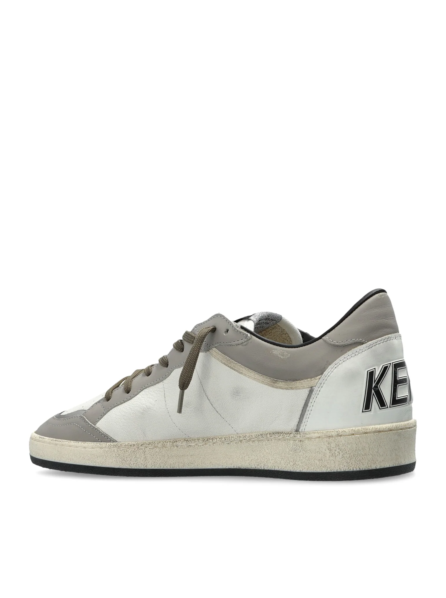 BALLSTAR SNEAKERS IN LEATHER WITH CONTRASTING STAR AND DISTRESSED FINISH - Image 3