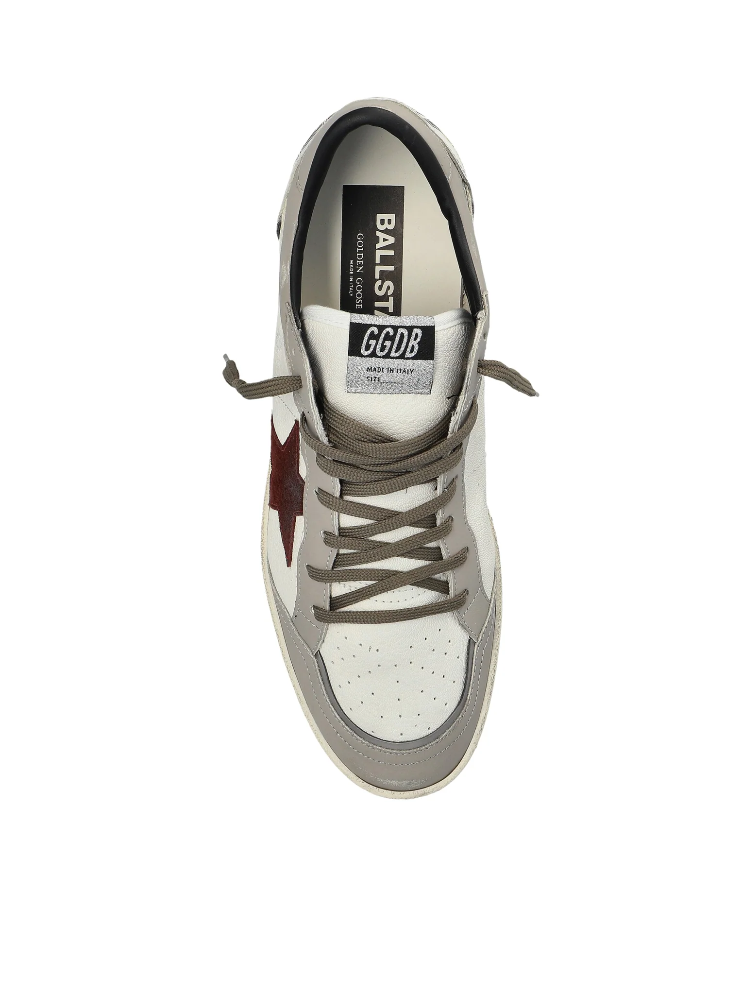 BALLSTAR SNEAKERS IN LEATHER WITH CONTRASTING STAR AND DISTRESSED FINISH - Image 4