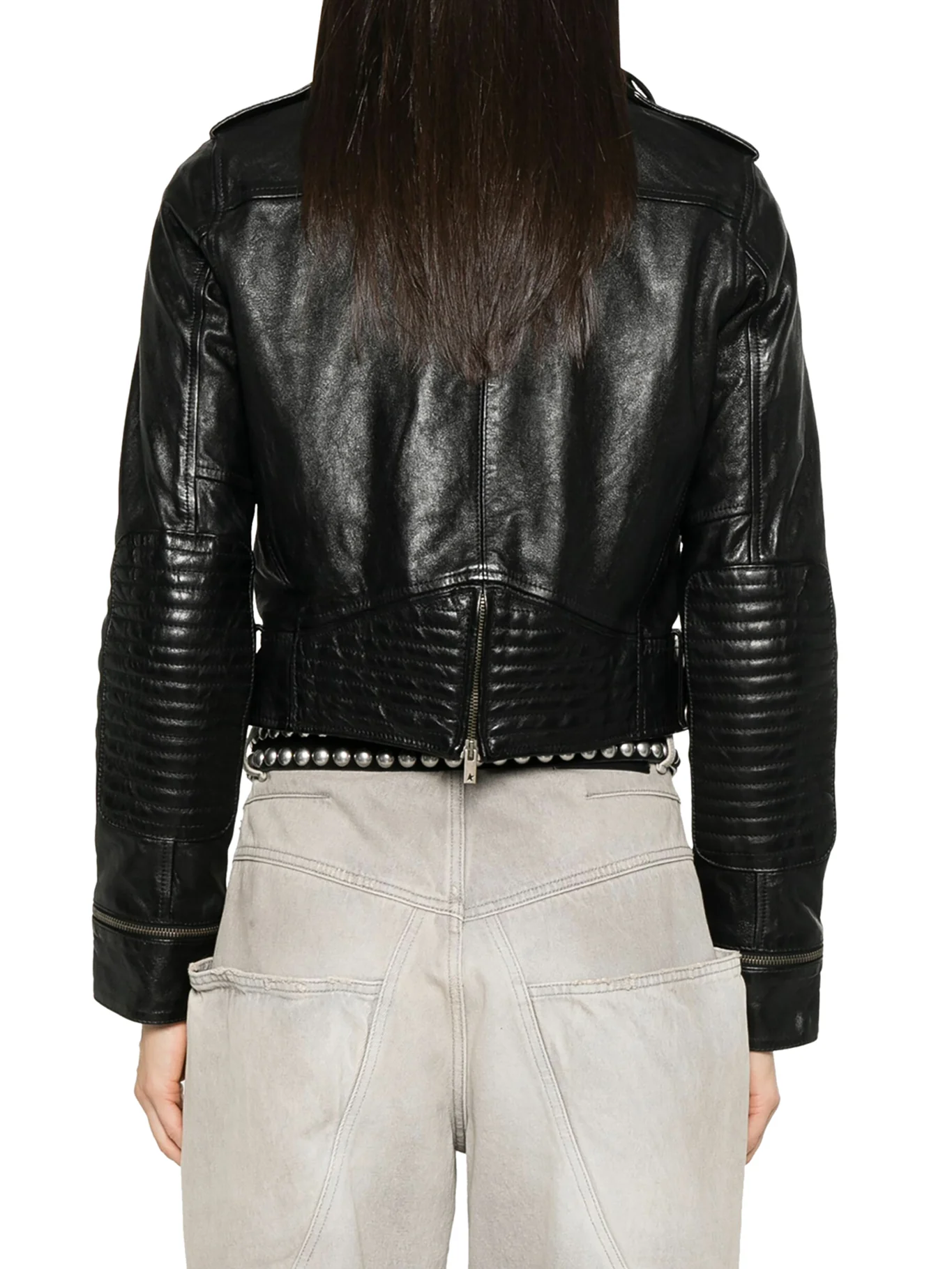 NEVADA LEATHER BIKER JACKET - Image 4