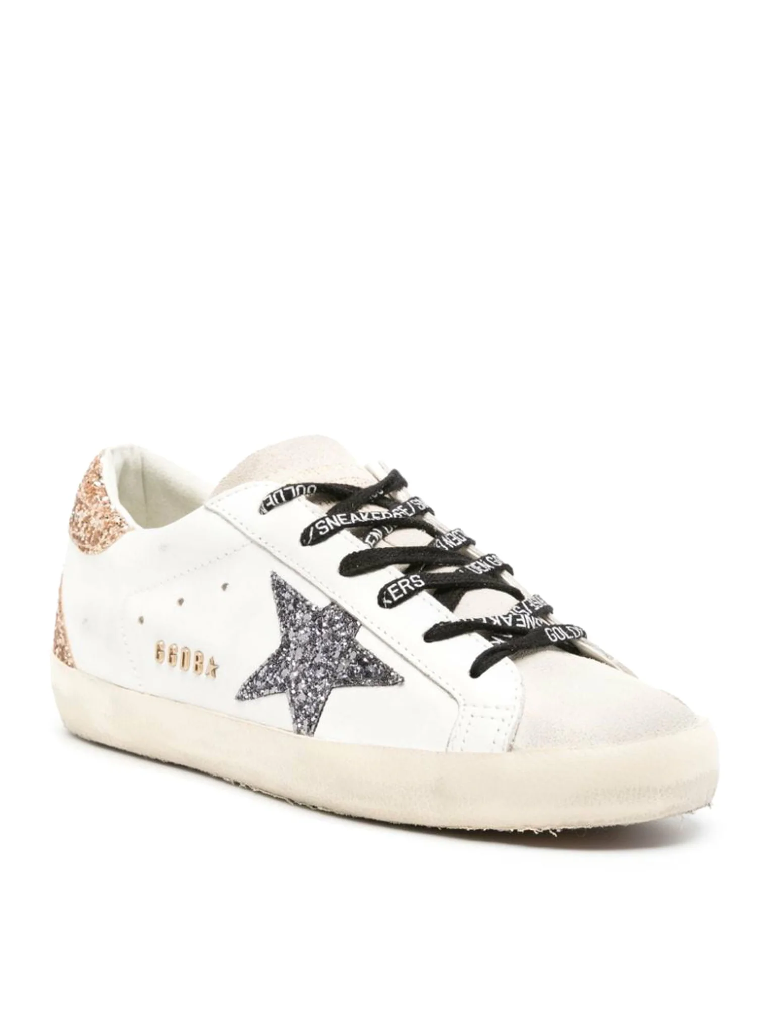 SUPER-STAR SNEAKERS IN LEATHER AND GLITTER - Image 2