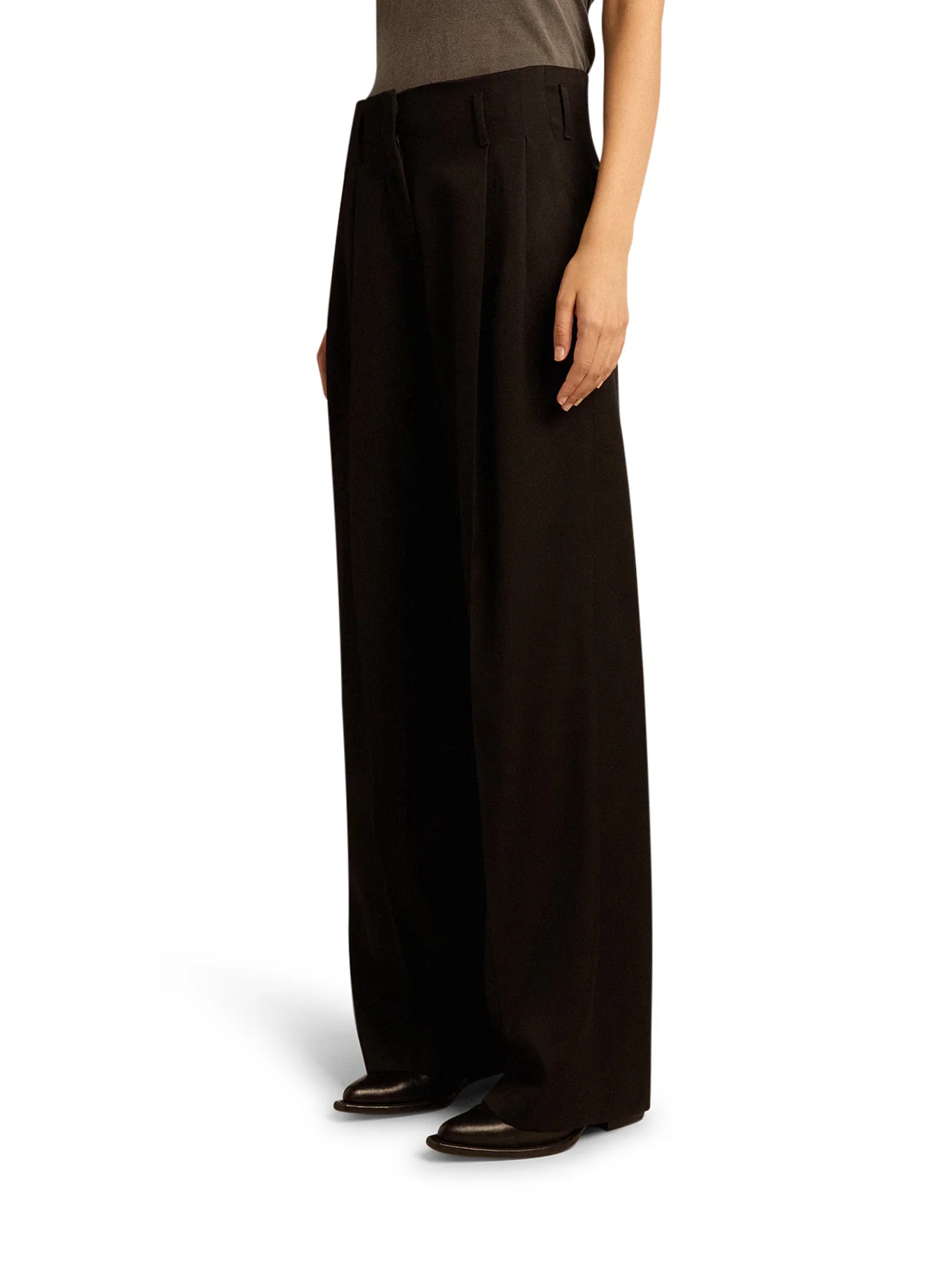WOMEN`S WOOL GABARDINE TROUSERS - Image 3