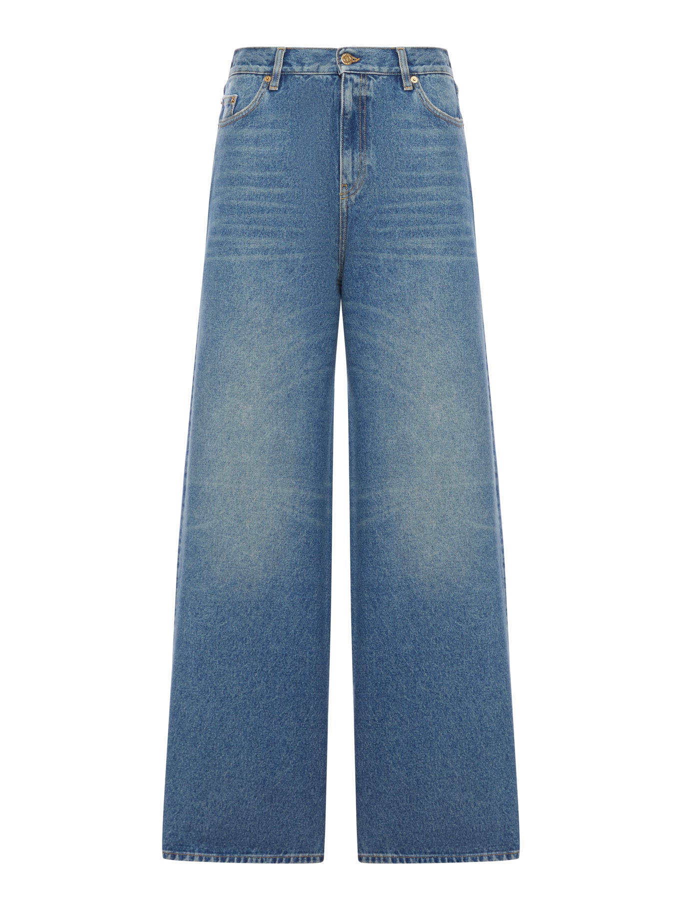 WIDE LEG FIVE-POCKET JEANS