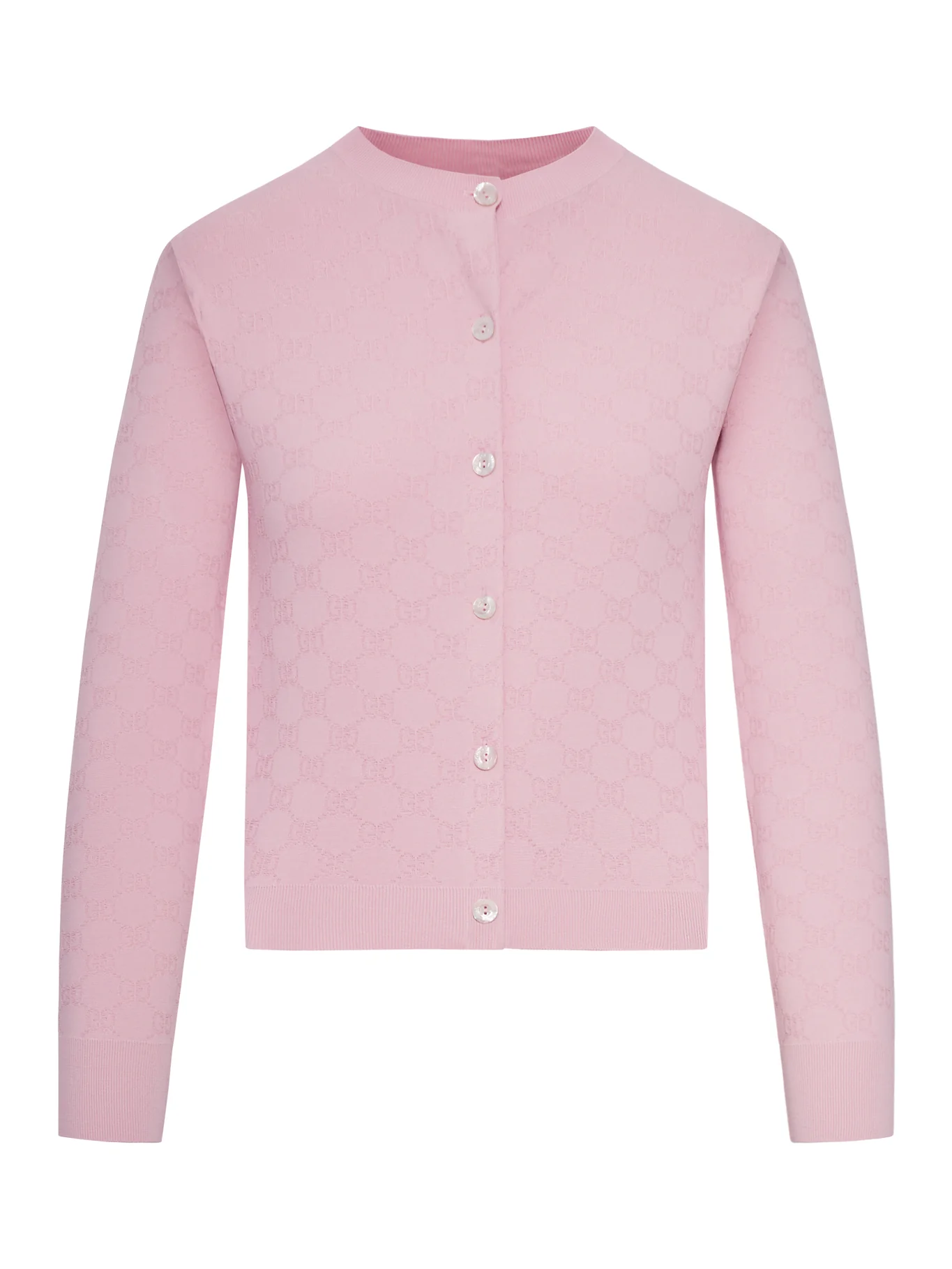CARDIGAN IN FINE GG JACQUARD FABRIC