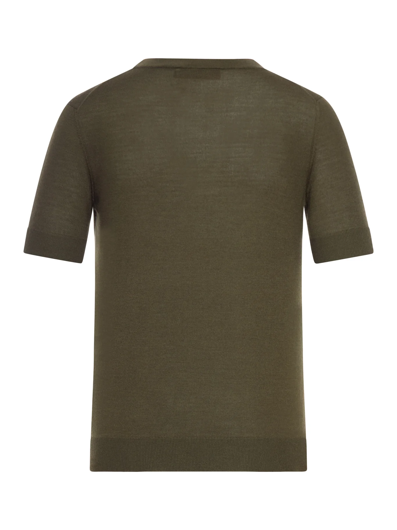 CASHMERE AND SILK T-SHIRT WITH INTARSIA - Image 2