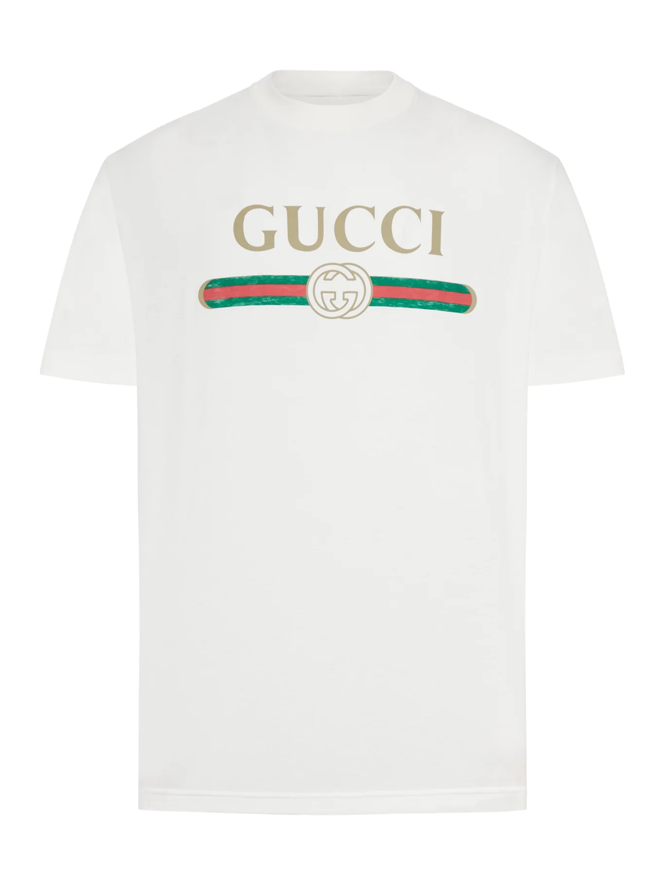 COTTON AND SILK JERSEY T-SHIRT WITH PRINT