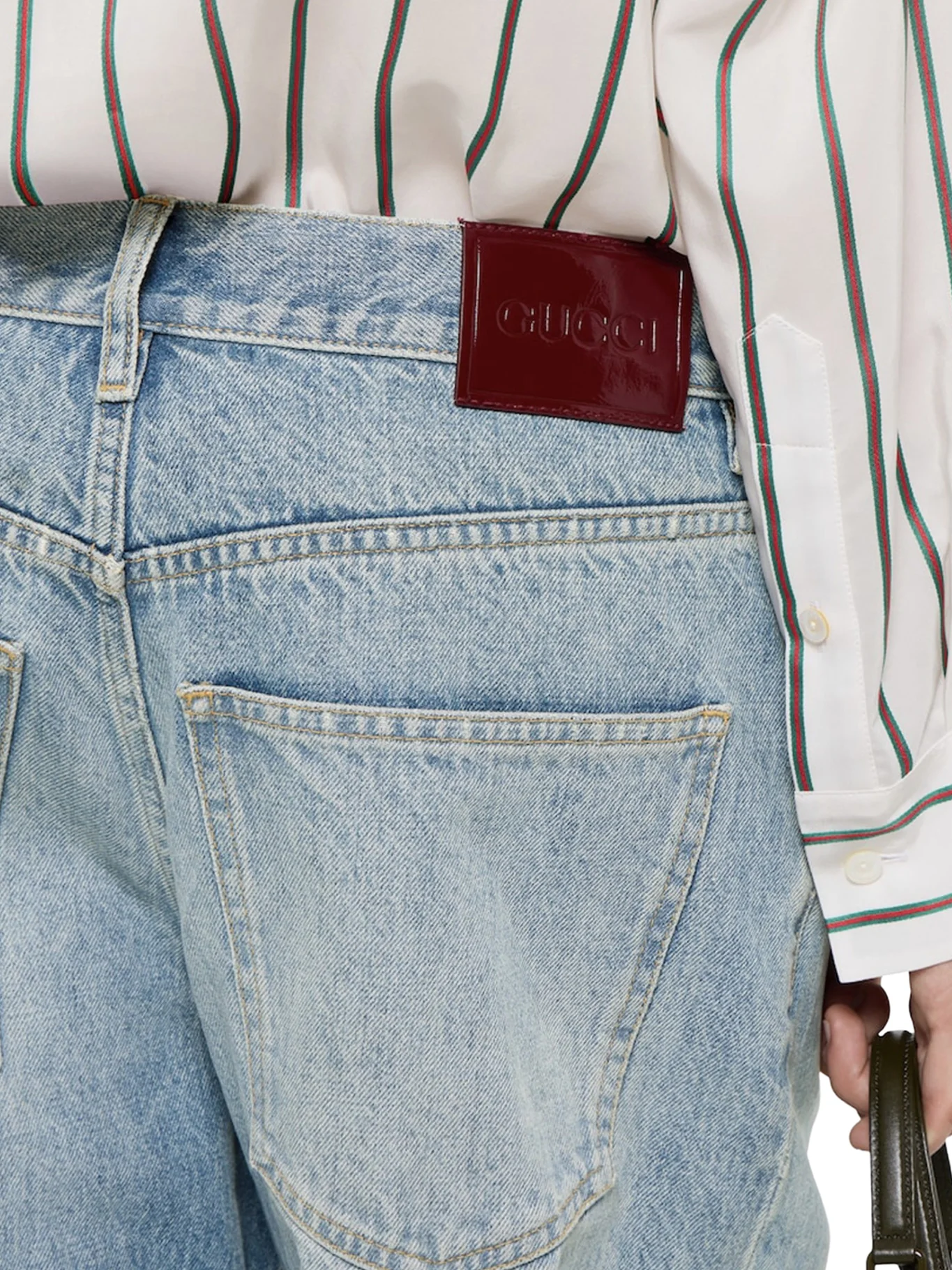 COTTON DENIM TROUSERS - Image 4