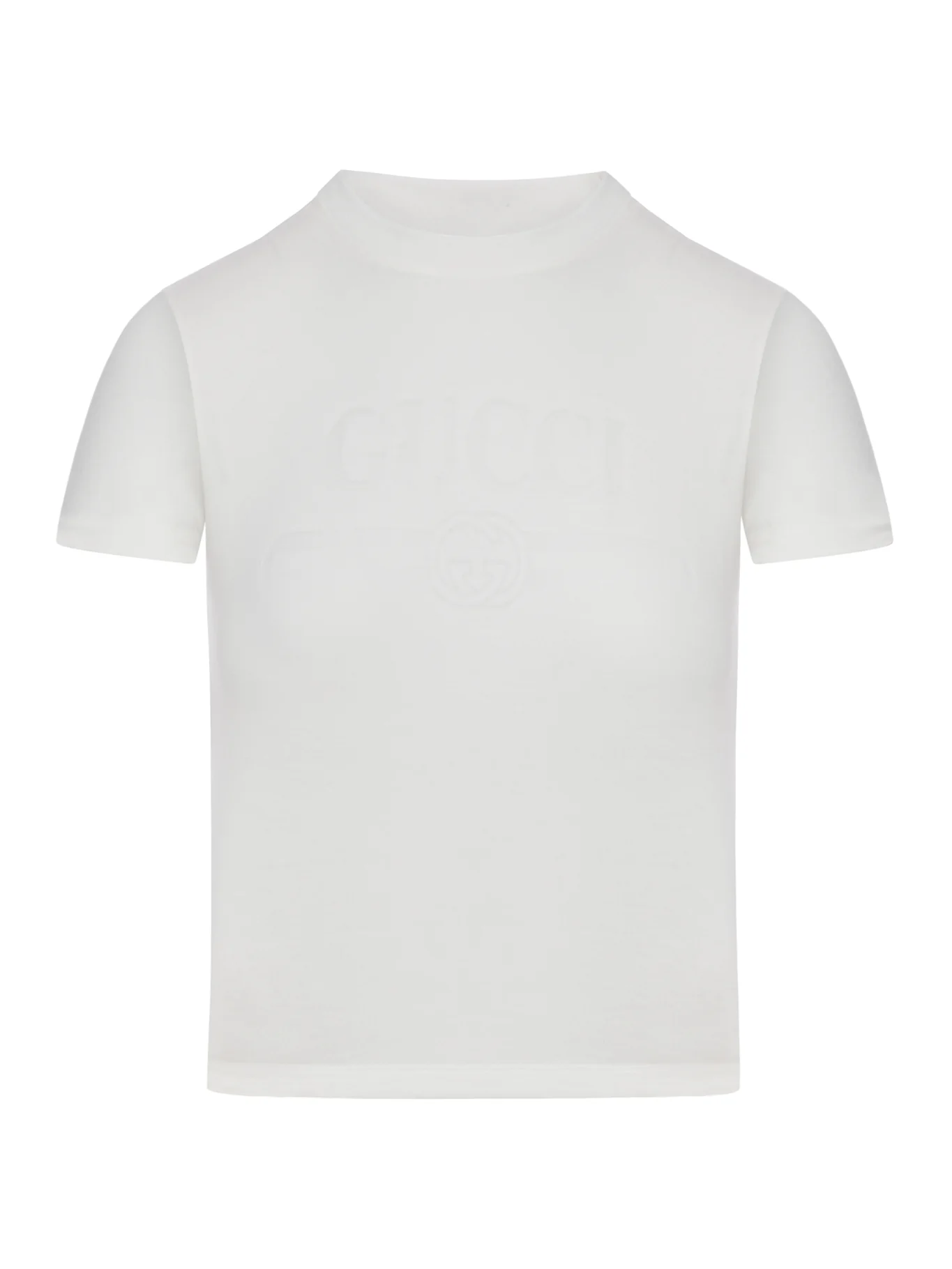 COTTON JERSEY T-SHIRT WITH DEVORÉ DETAIL