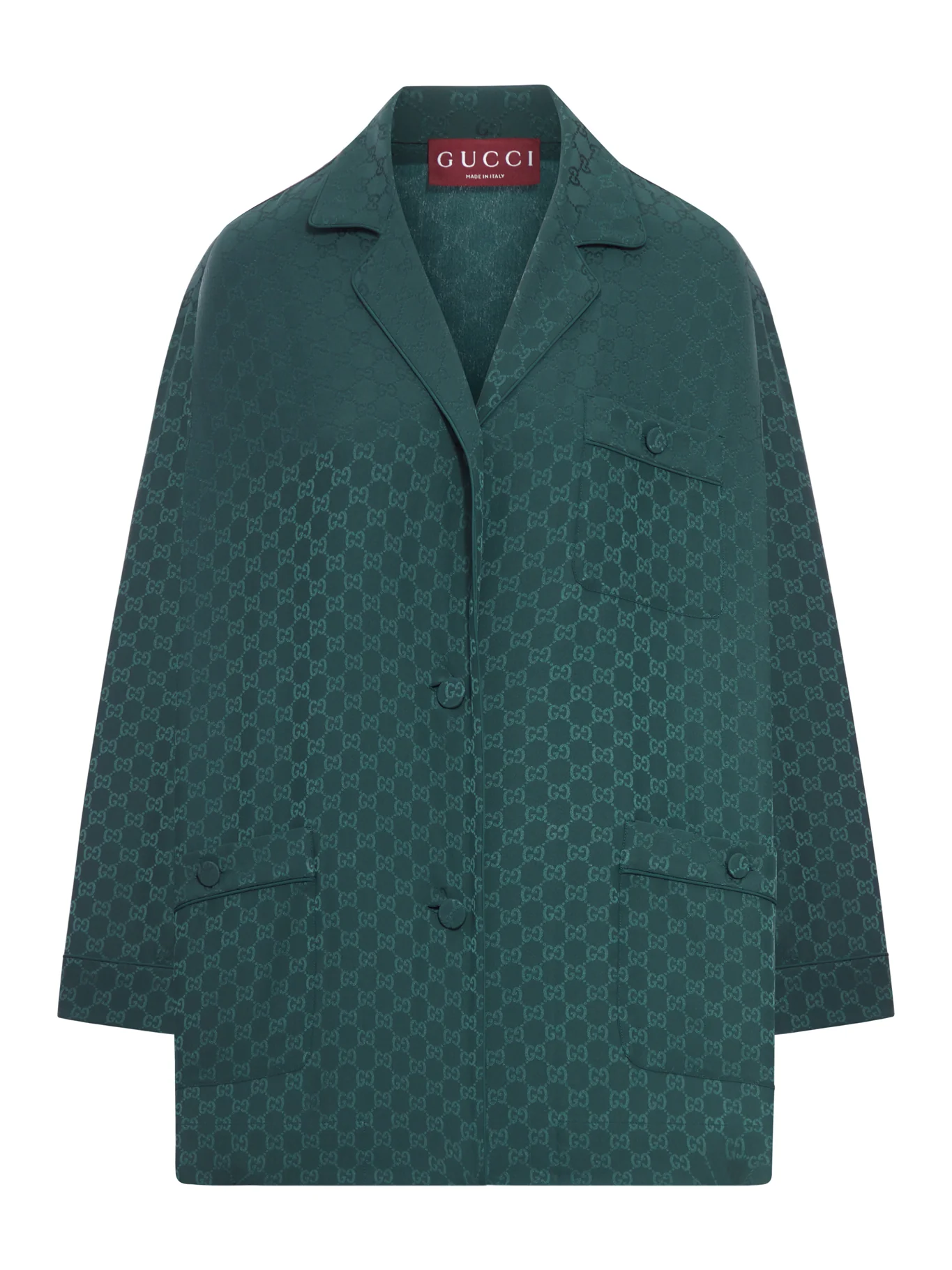 GG JACQUARD SILK SHIRT