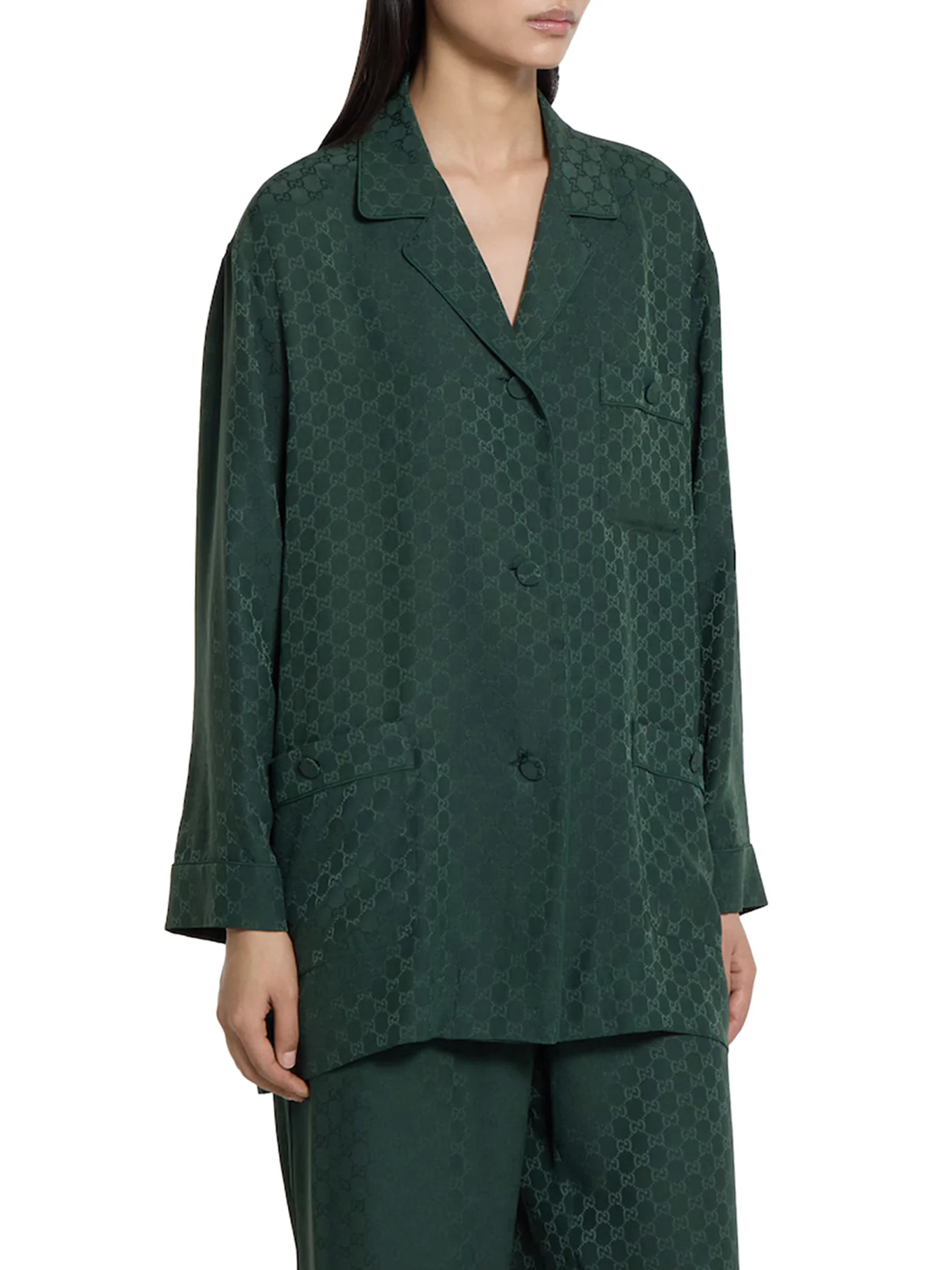 GG JACQUARD SILK SHIRT - Image 3