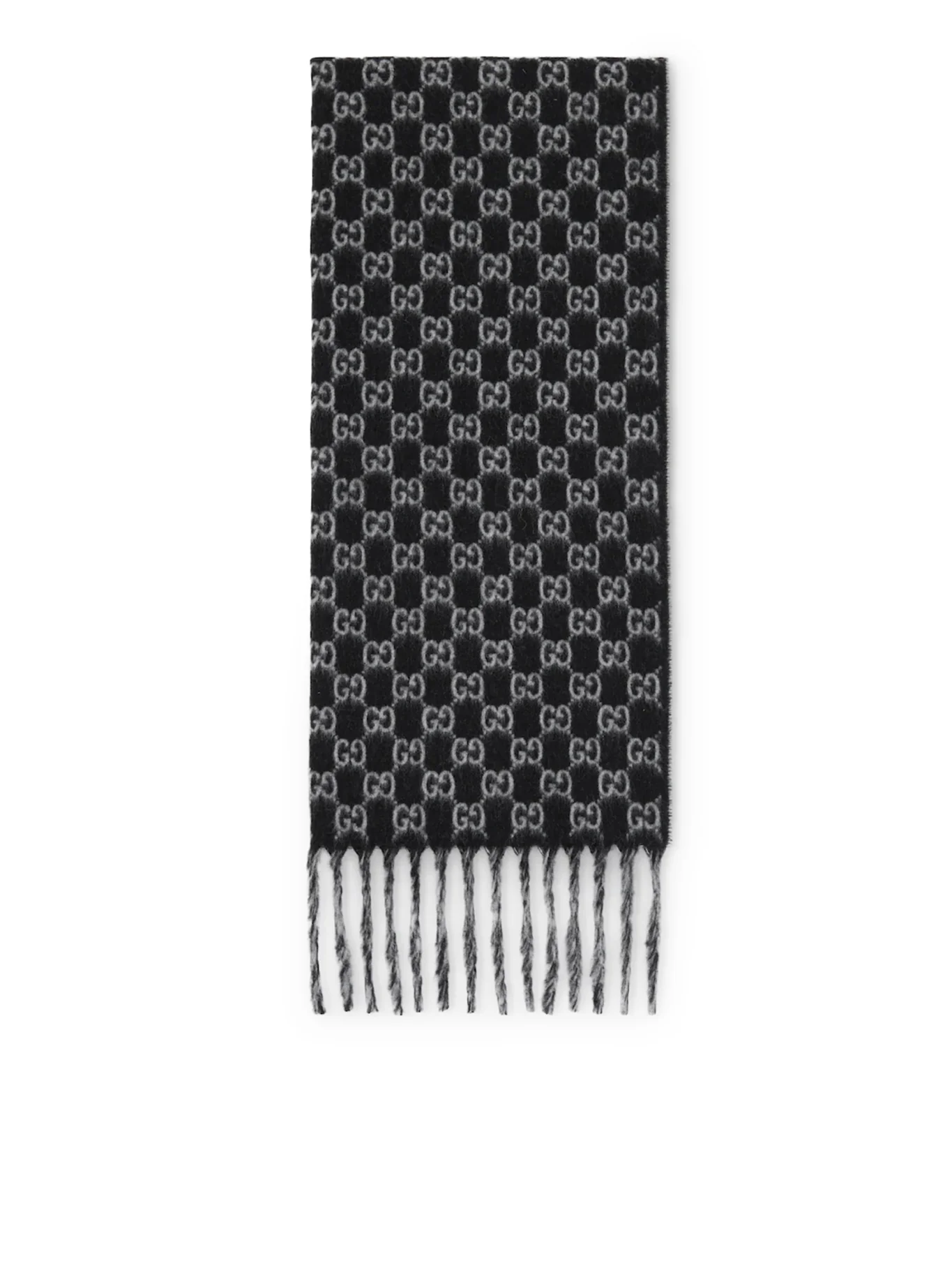 GG WOOL AND CASHMERE SCARF