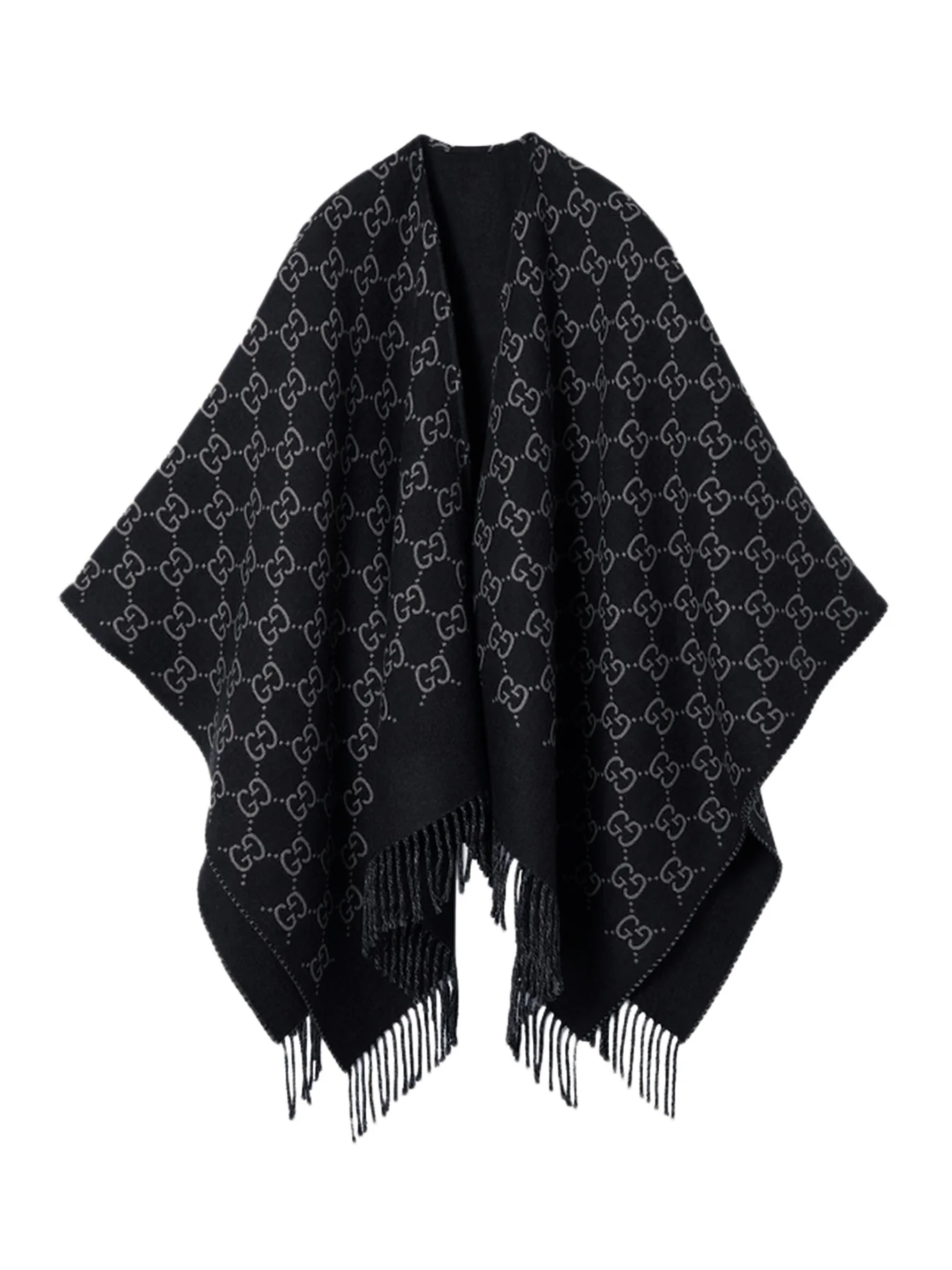 GG WOOL JACQUARD CAPE
