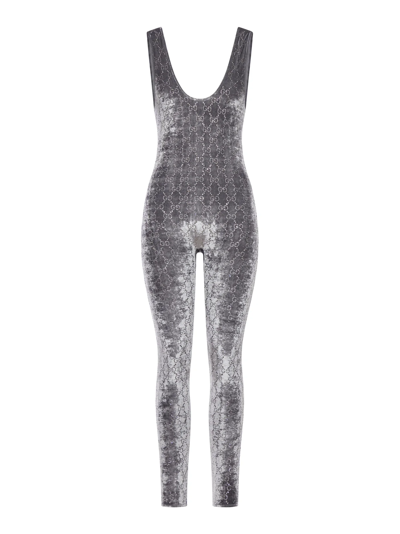 JUMPSUIT WITH GG CRYSTAL EMBROIDERY
