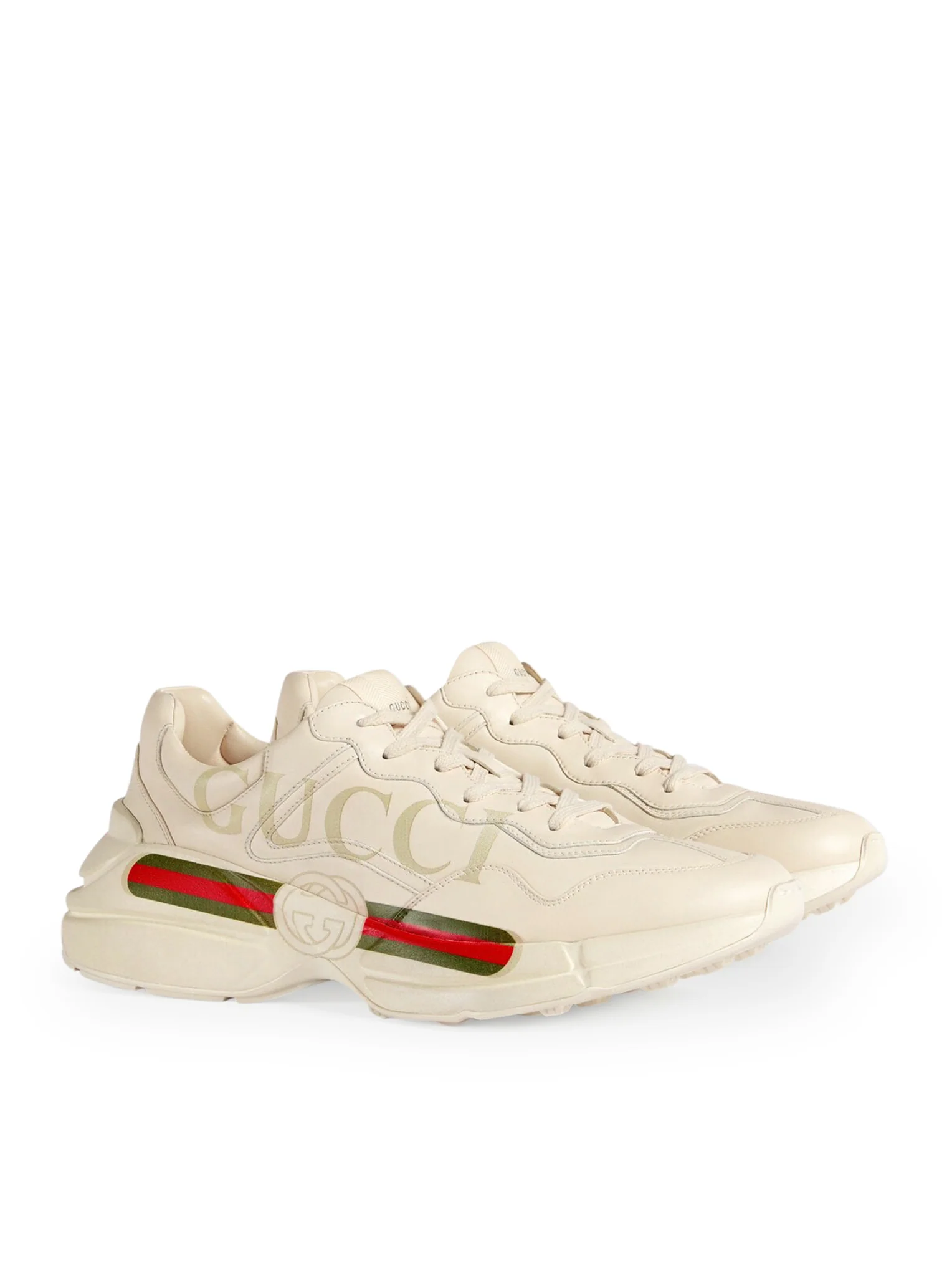 MEN`S RHYTON LEATHER WITH GUCCI LOGO - Image 3