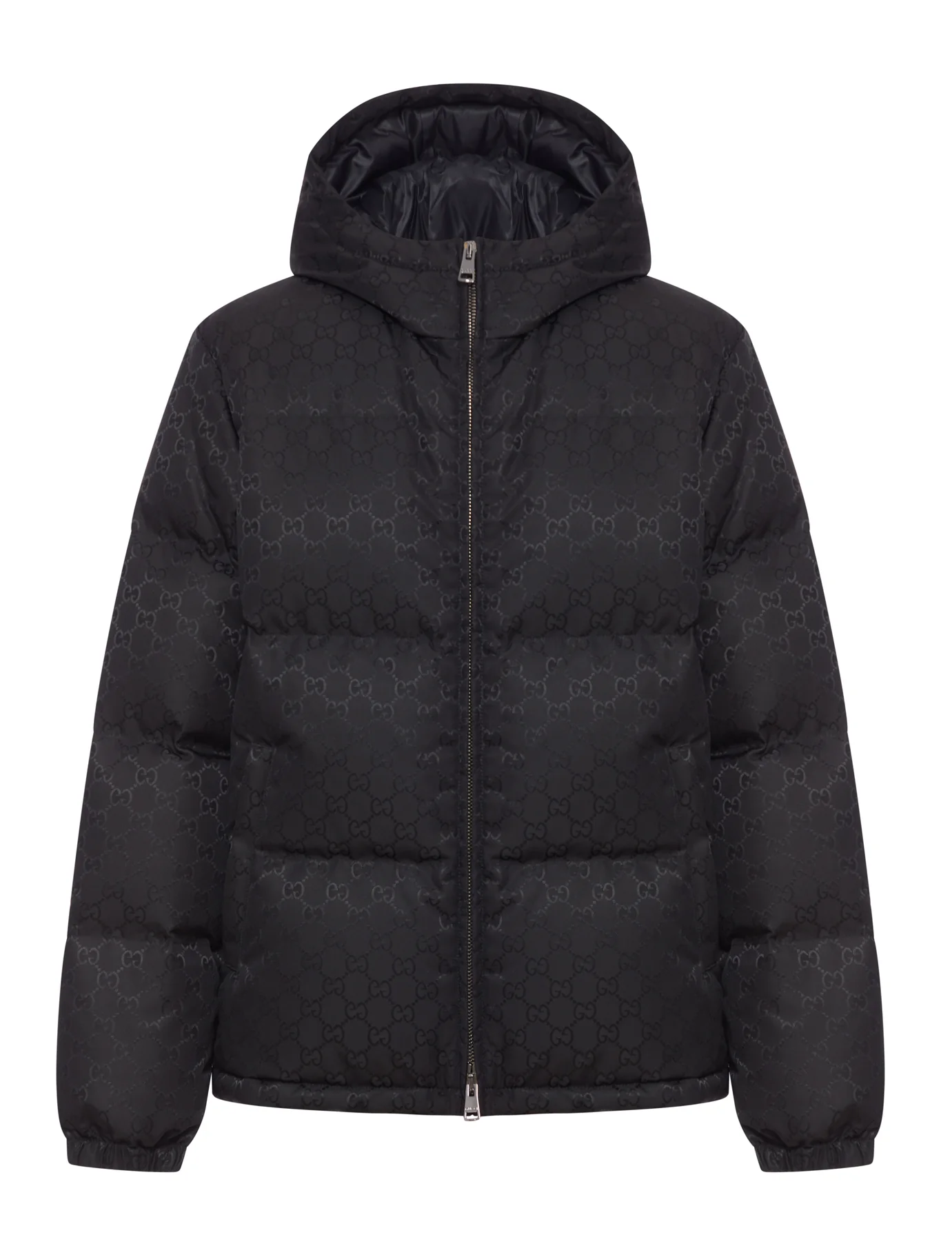 NYLON DOWN JACKET WITH SINGLE "GG" GRAIN