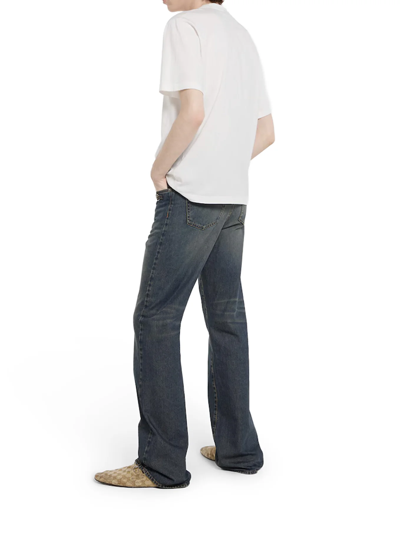 PRINTED SILK BLEND JERSEY T-SHIRT - Image 3