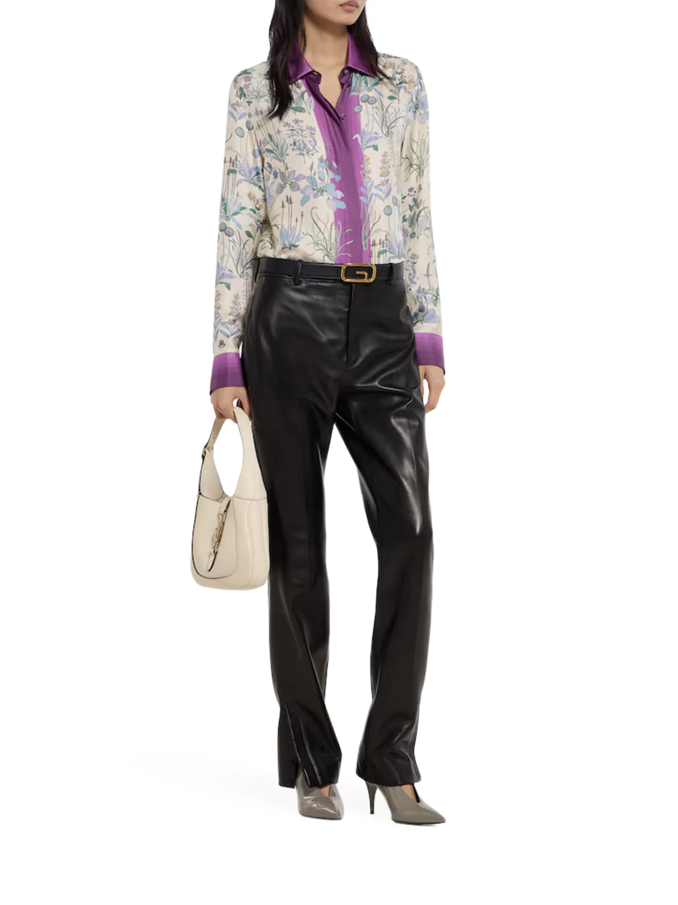 PRINTED SILK TWILL SHIRT - Image 2