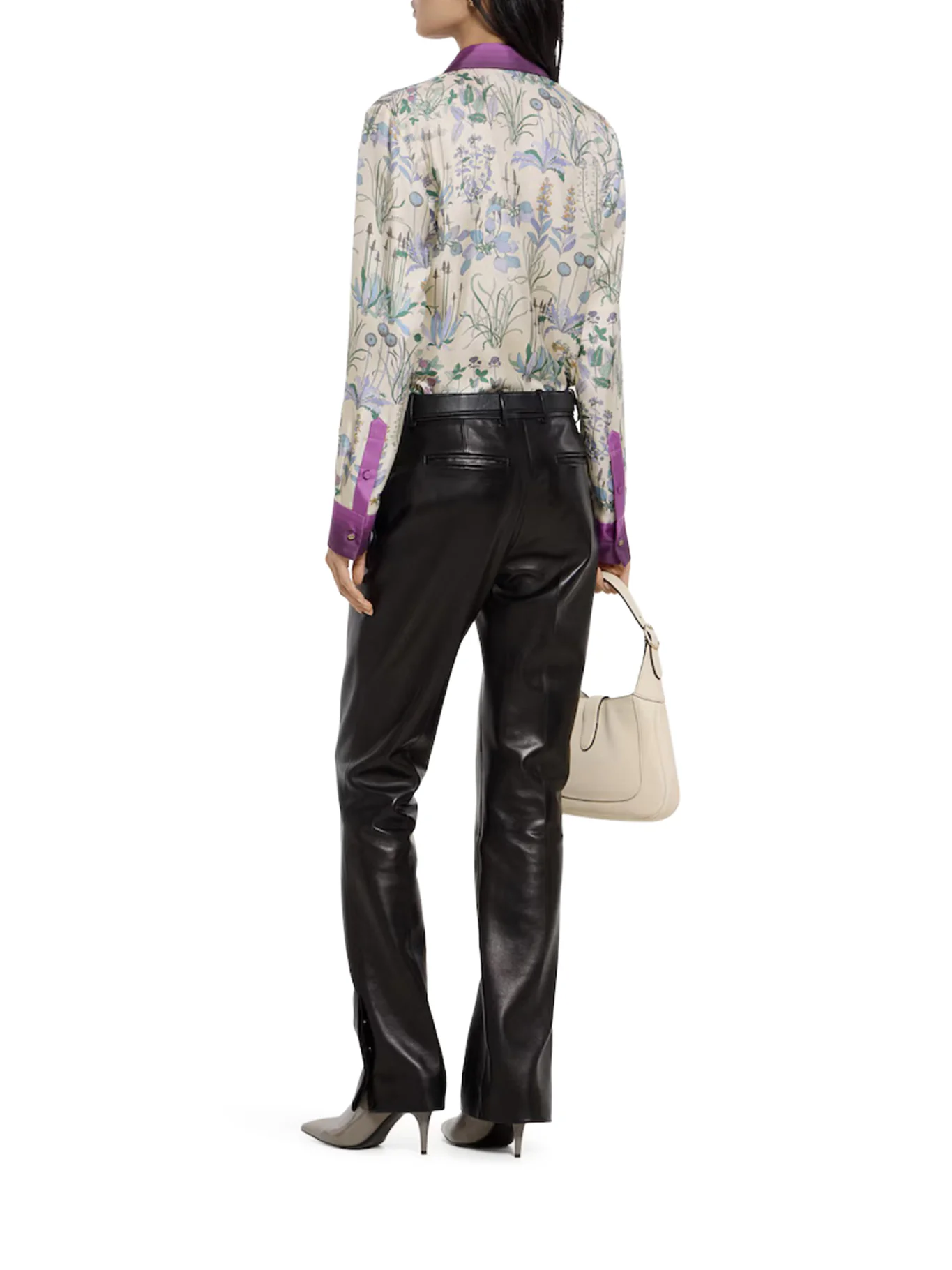 PRINTED SILK TWILL SHIRT - Image 3