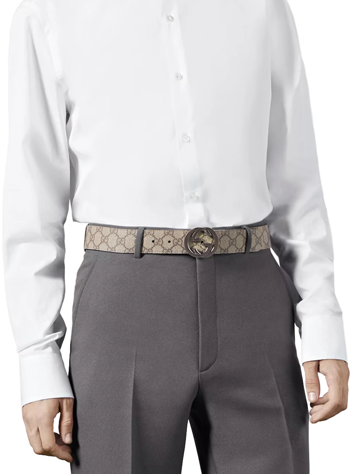REVERSIBLE BELT WITH GG CROSS BUCKLE - Image 2