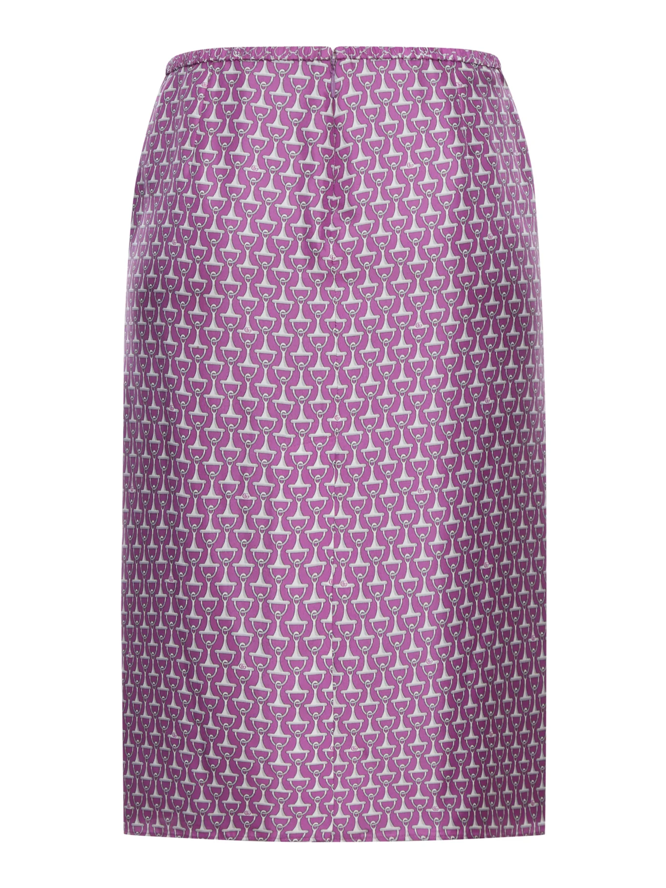 SILK HORSE-PRINT MIDI SKIRT - Image 2