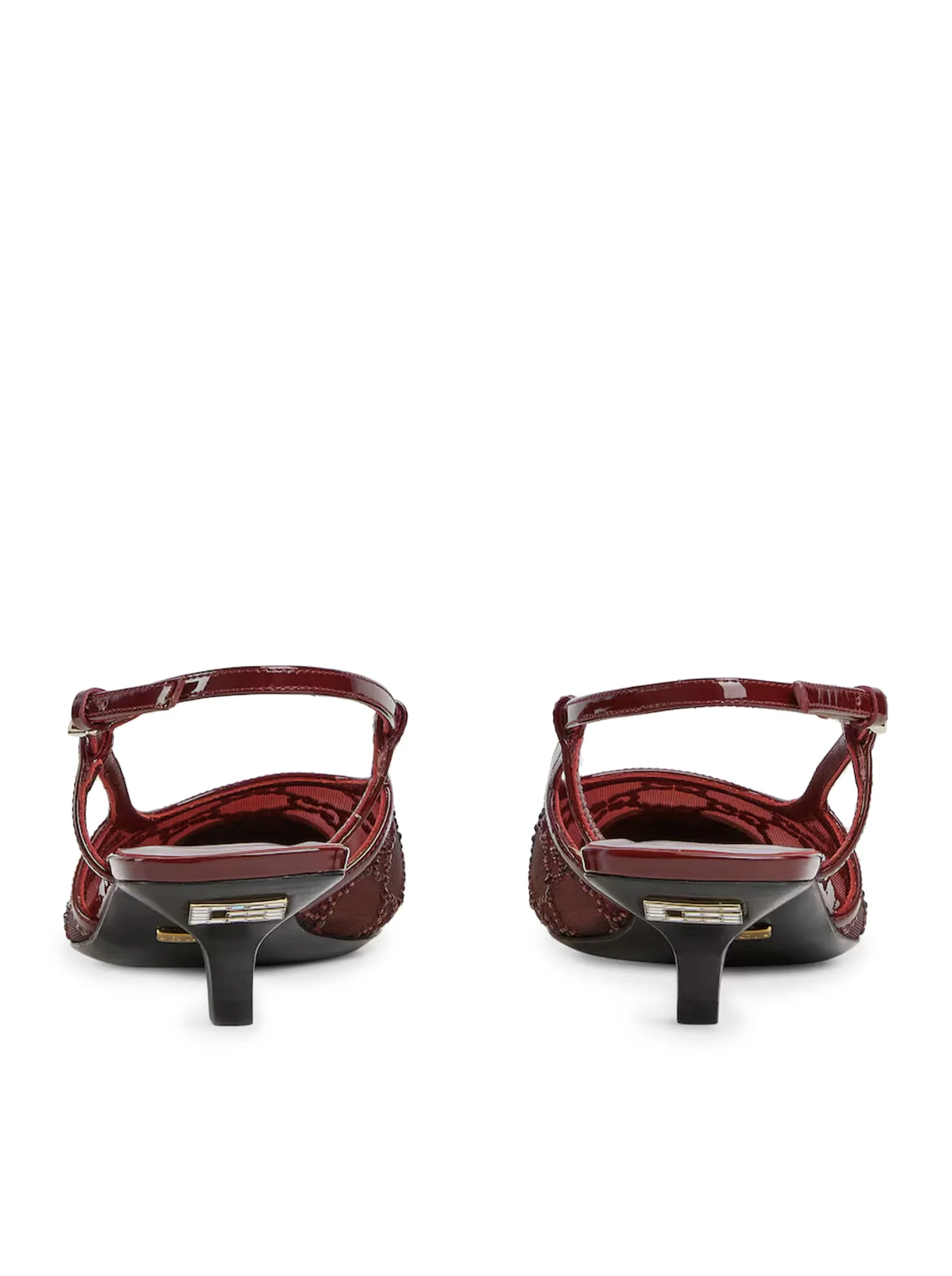 SLINGBACK PUMPS WITH GG CRYSTALS - Image 4