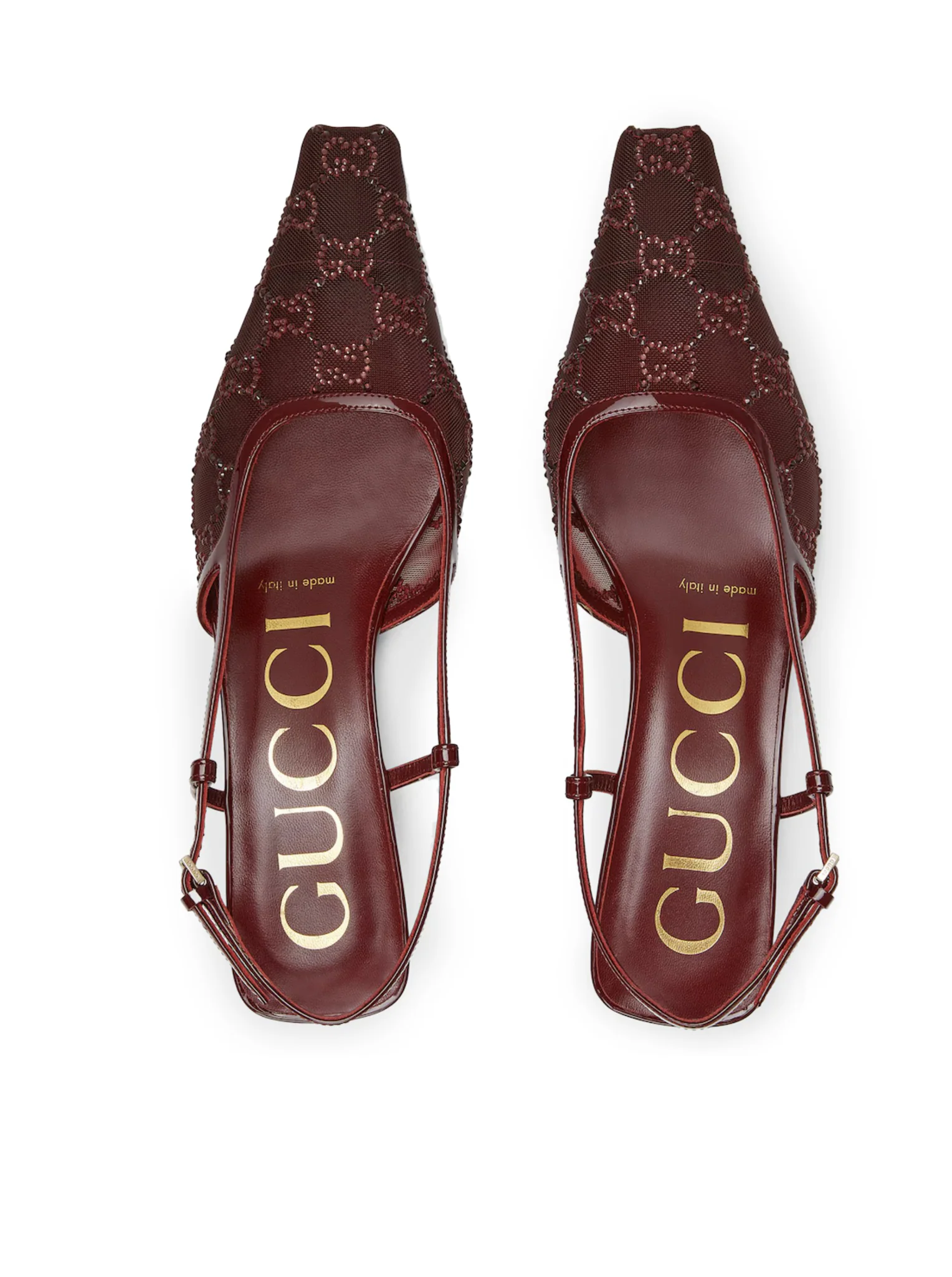 SLINGBACK PUMPS WITH GG CRYSTALS - Image 6