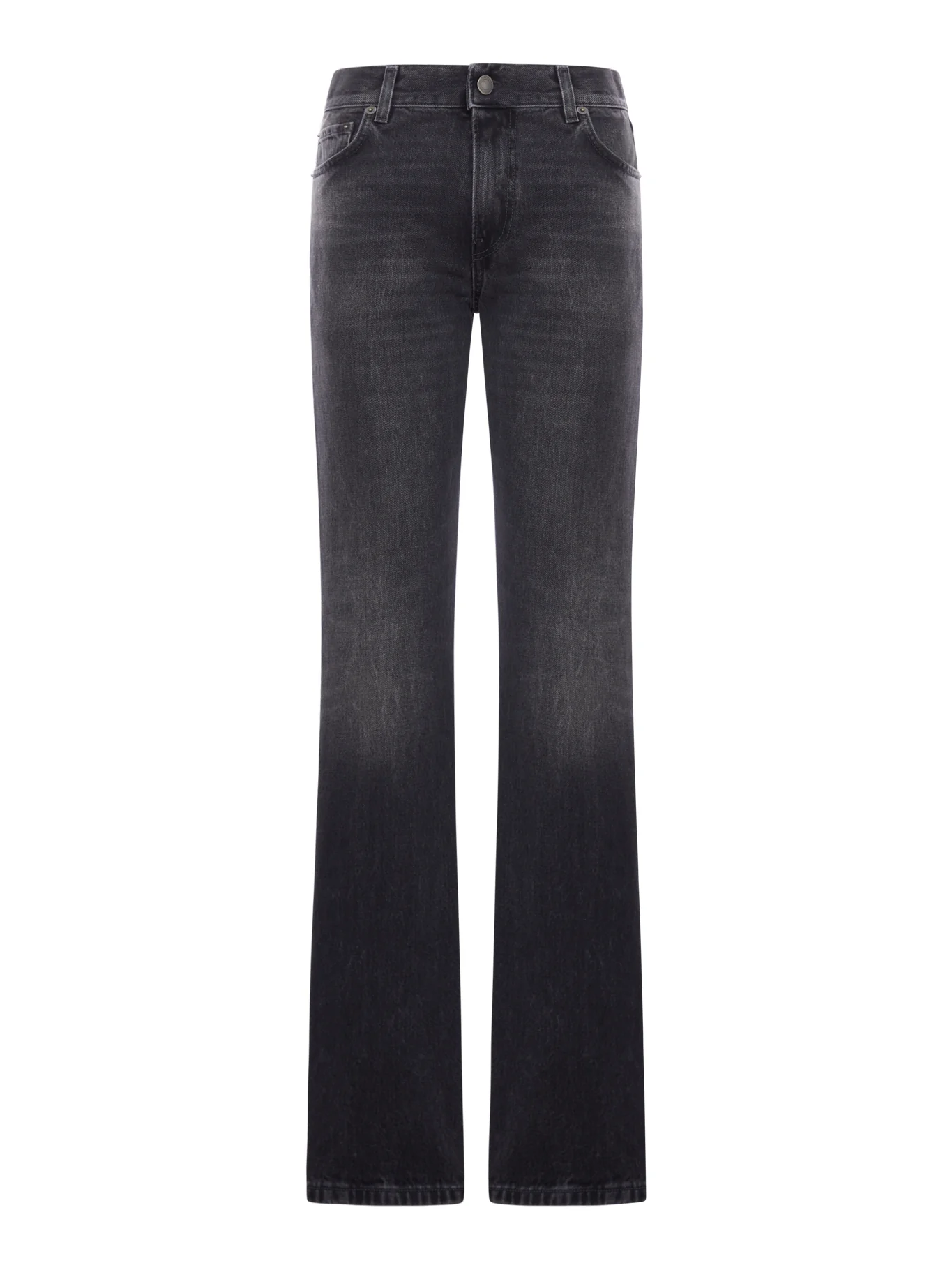 FIVE-POCKET JEANS IN WASHED DENIM