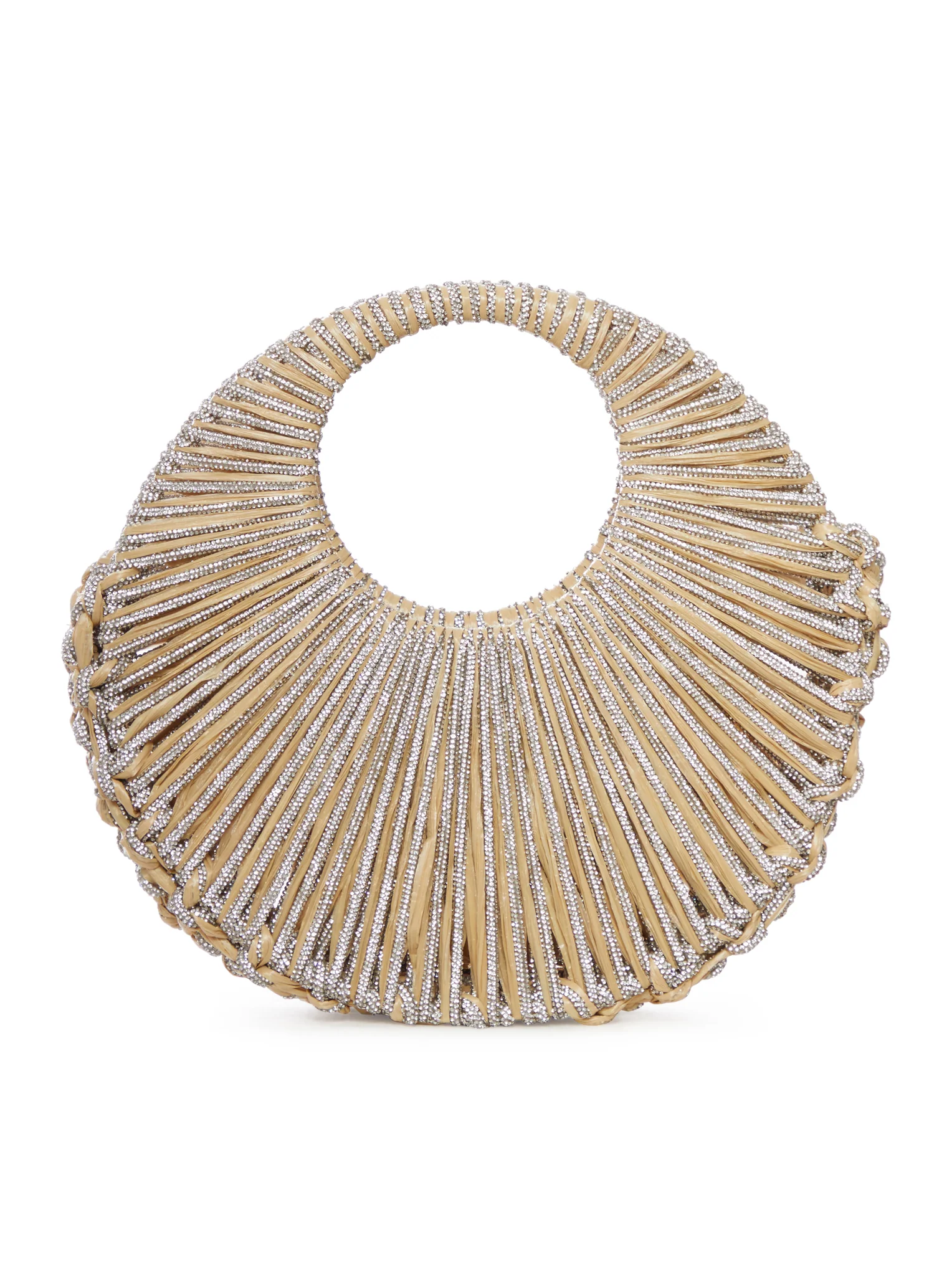 JAYA JEWEL BAG IN RAFFIA AND CRYSTALS - Image 3