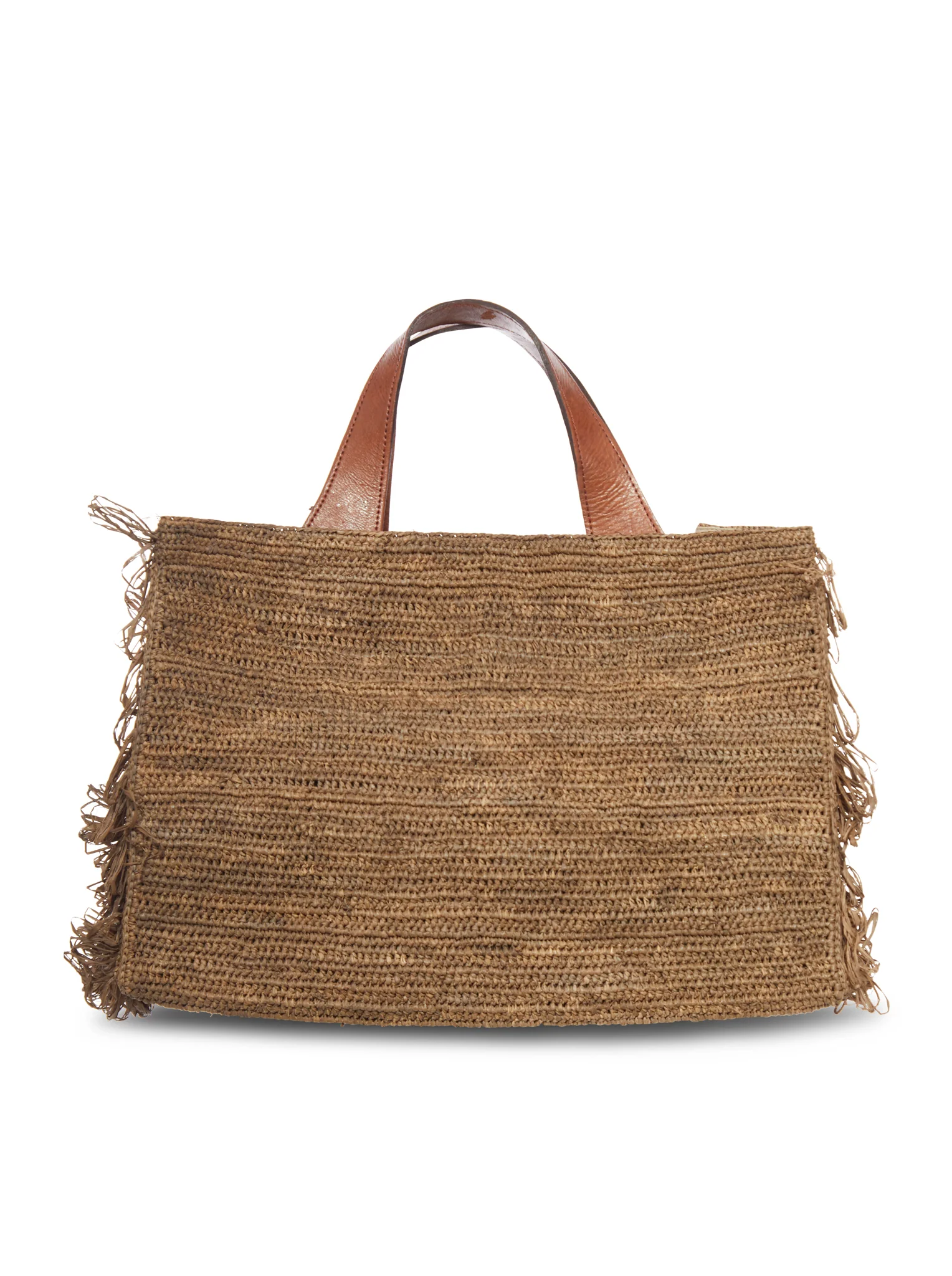 ONJA RAFFIA BAG WITH FRINGES