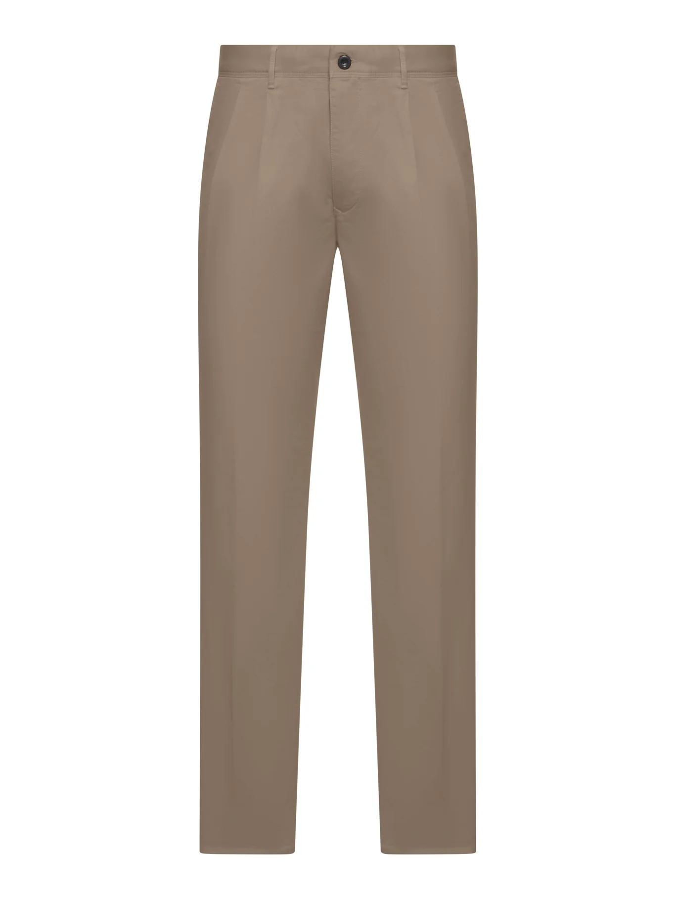 STRAIGHT LEG TAILORED COTTON TROUSERS