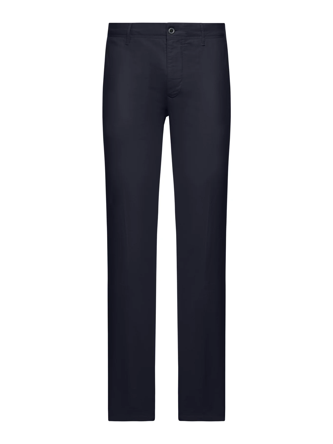 STRETCH COTTON AND LINEN BLEND TROUSERS