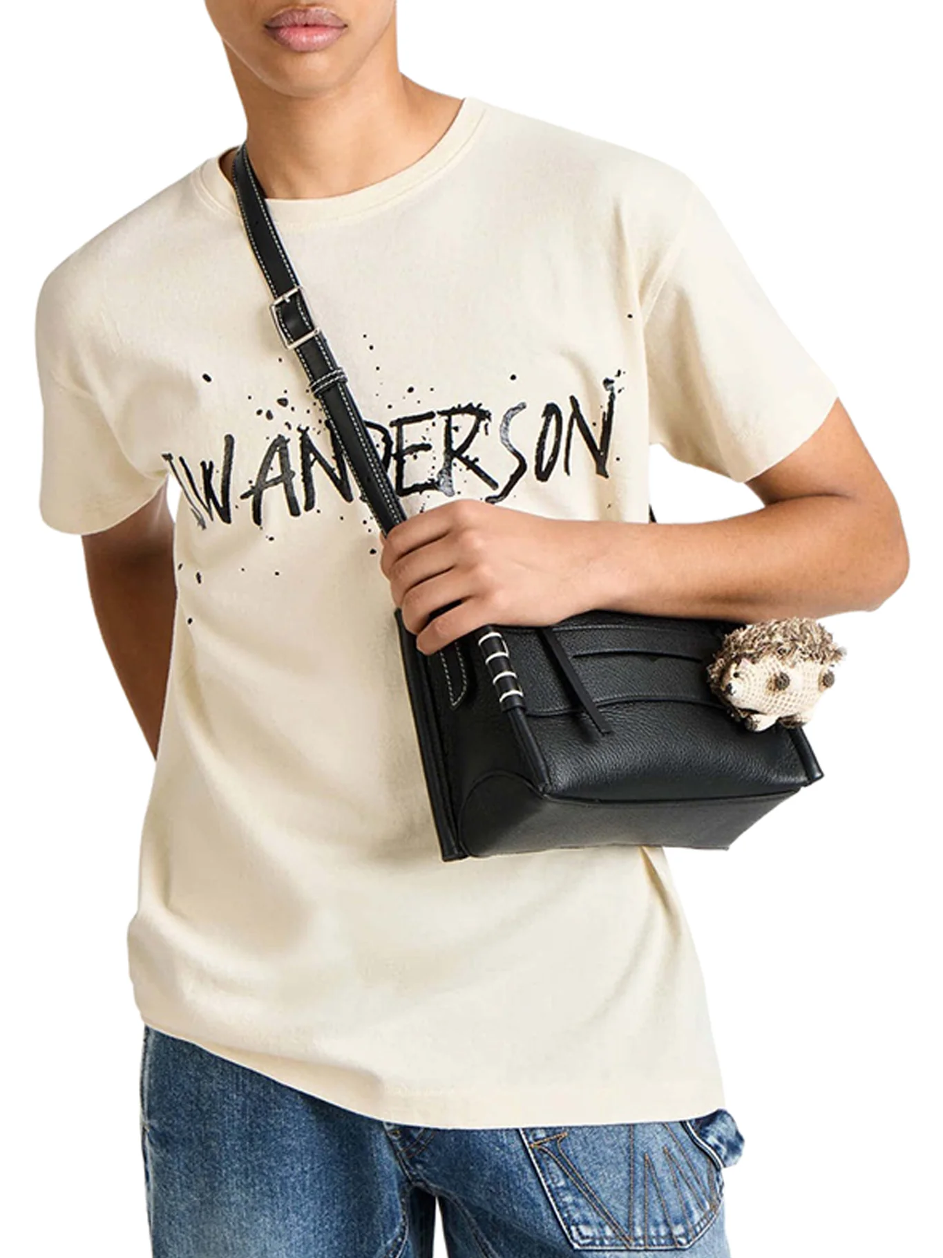 CIRCULAR T-SHIRT IN ECRU JERSEY - Image 3