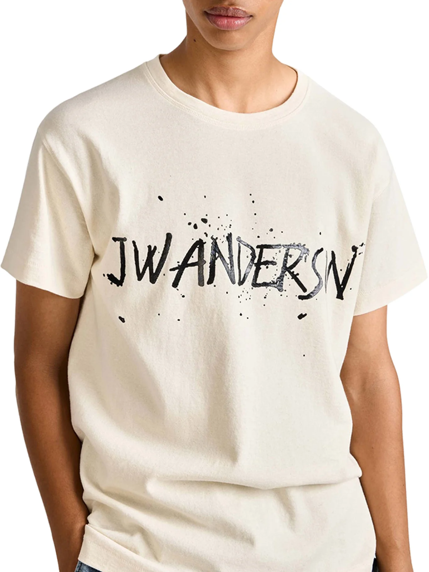 CIRCULAR T-SHIRT IN ECRU JERSEY - Image 5