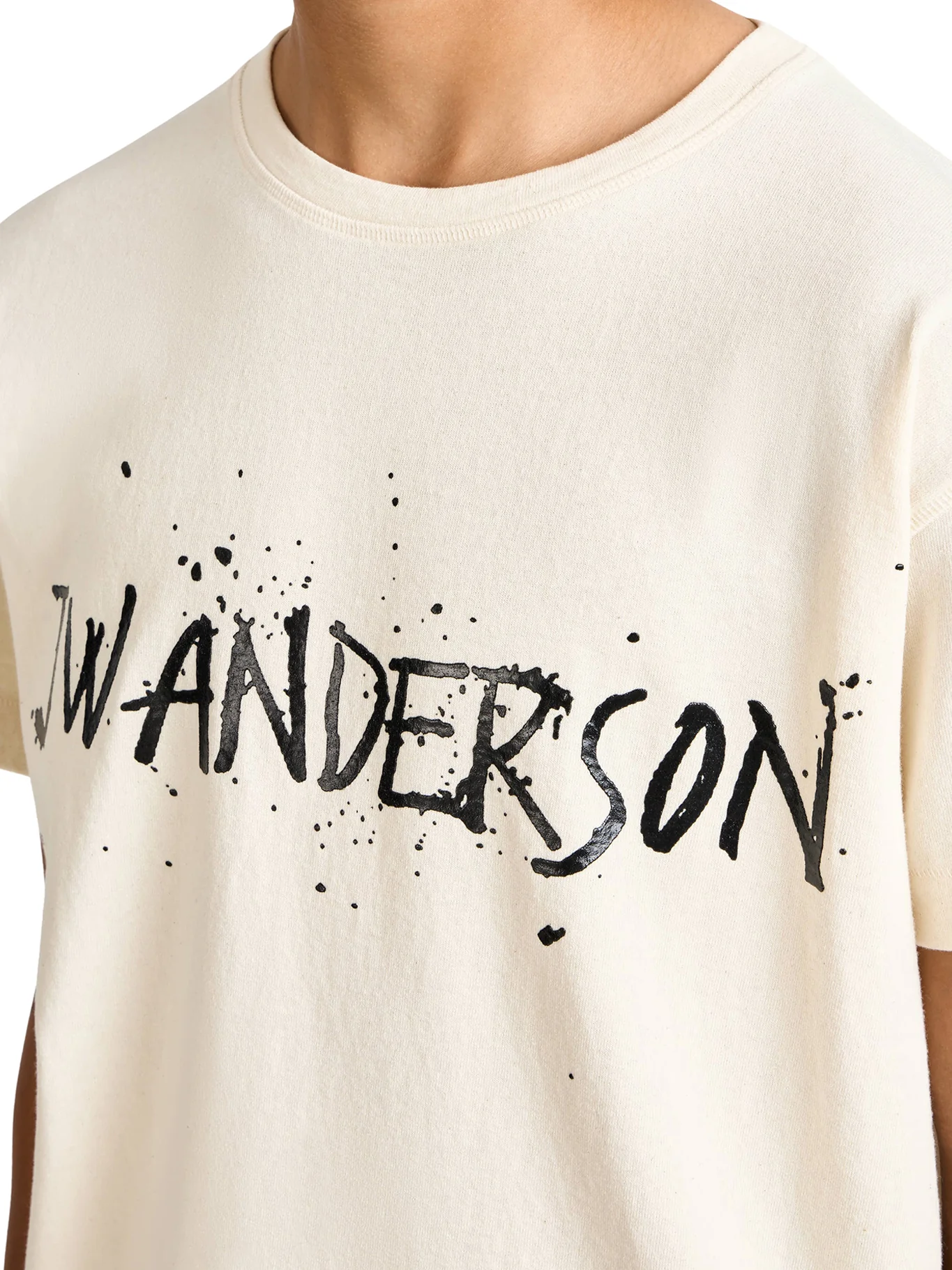 CIRCULAR T-SHIRT IN ECRU JERSEY - Image 6