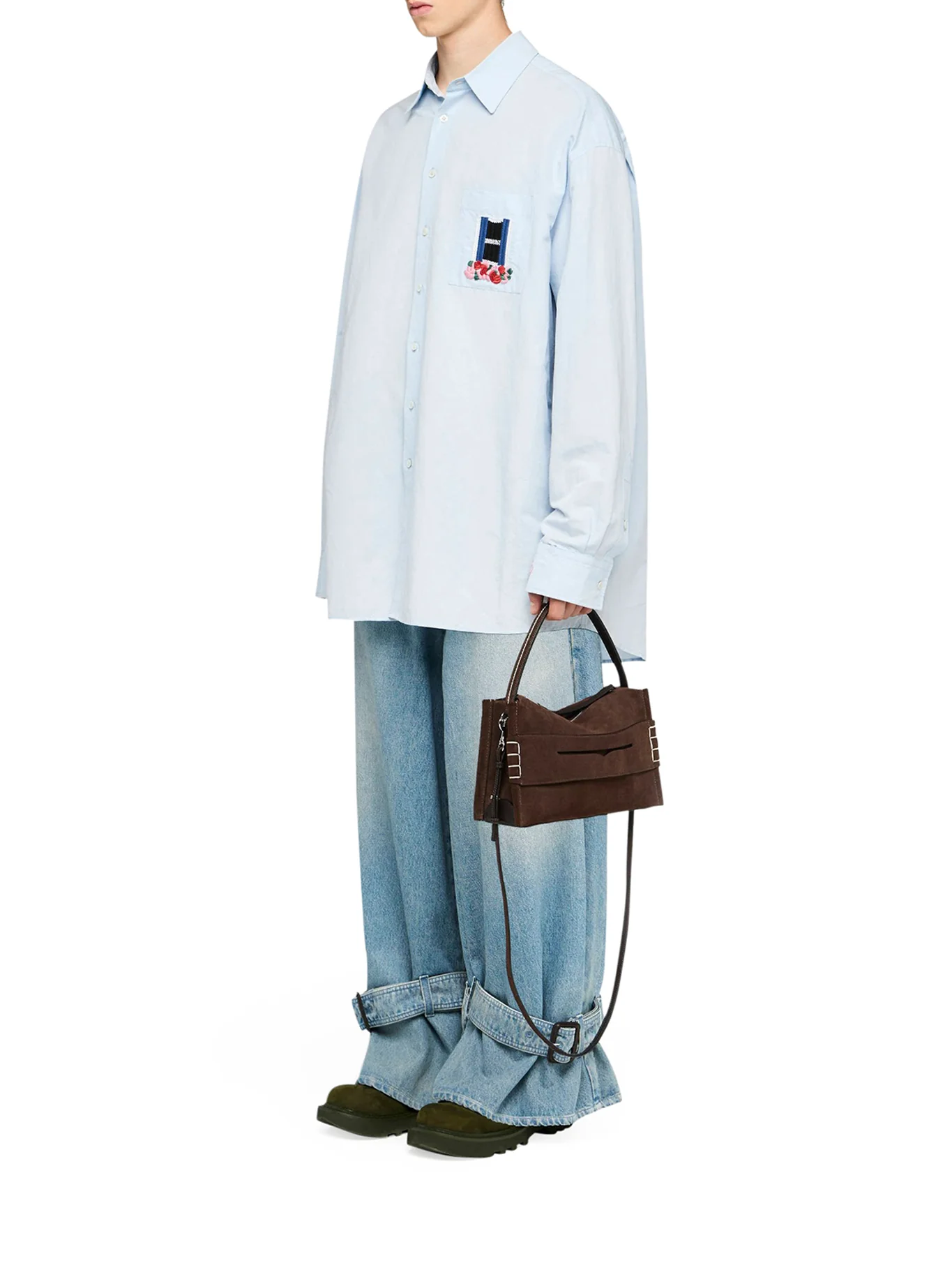 JEANS WITH BUCKLE ON THE HEM - Image 2