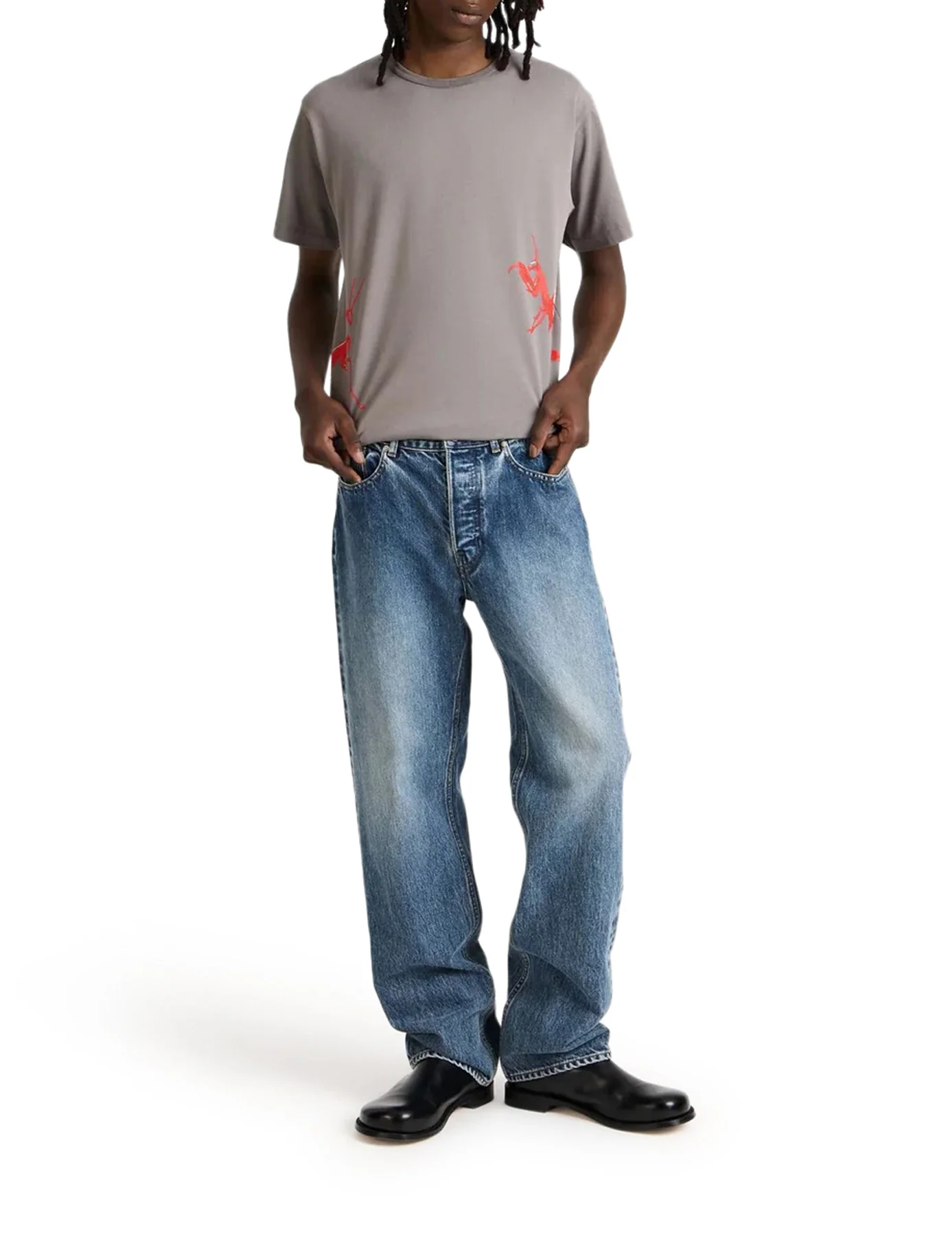 STRAIGHT LEG DENIM JEANS - Image 2