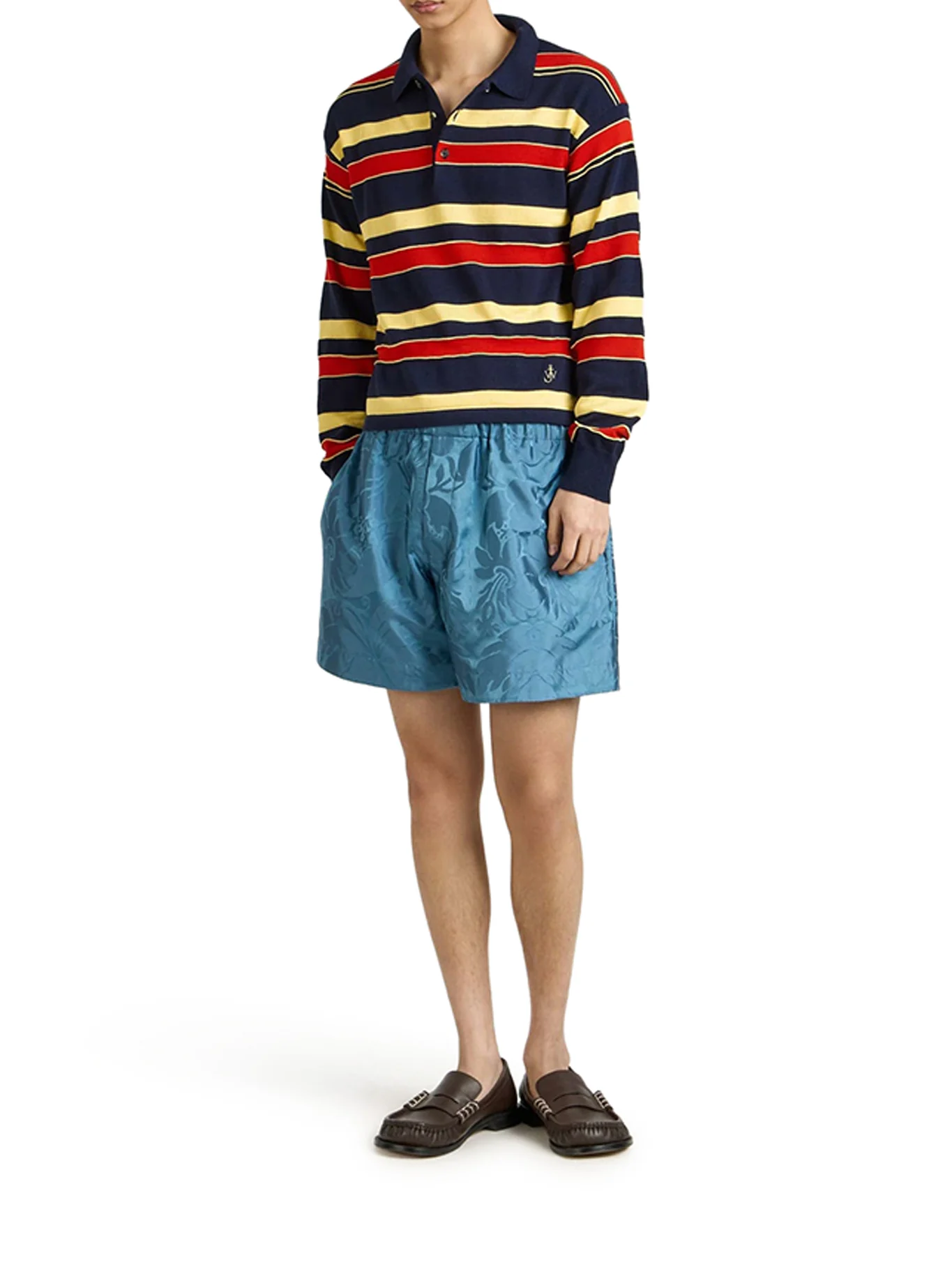 STRIPED KNITTED RUGBY POLO - Image 2