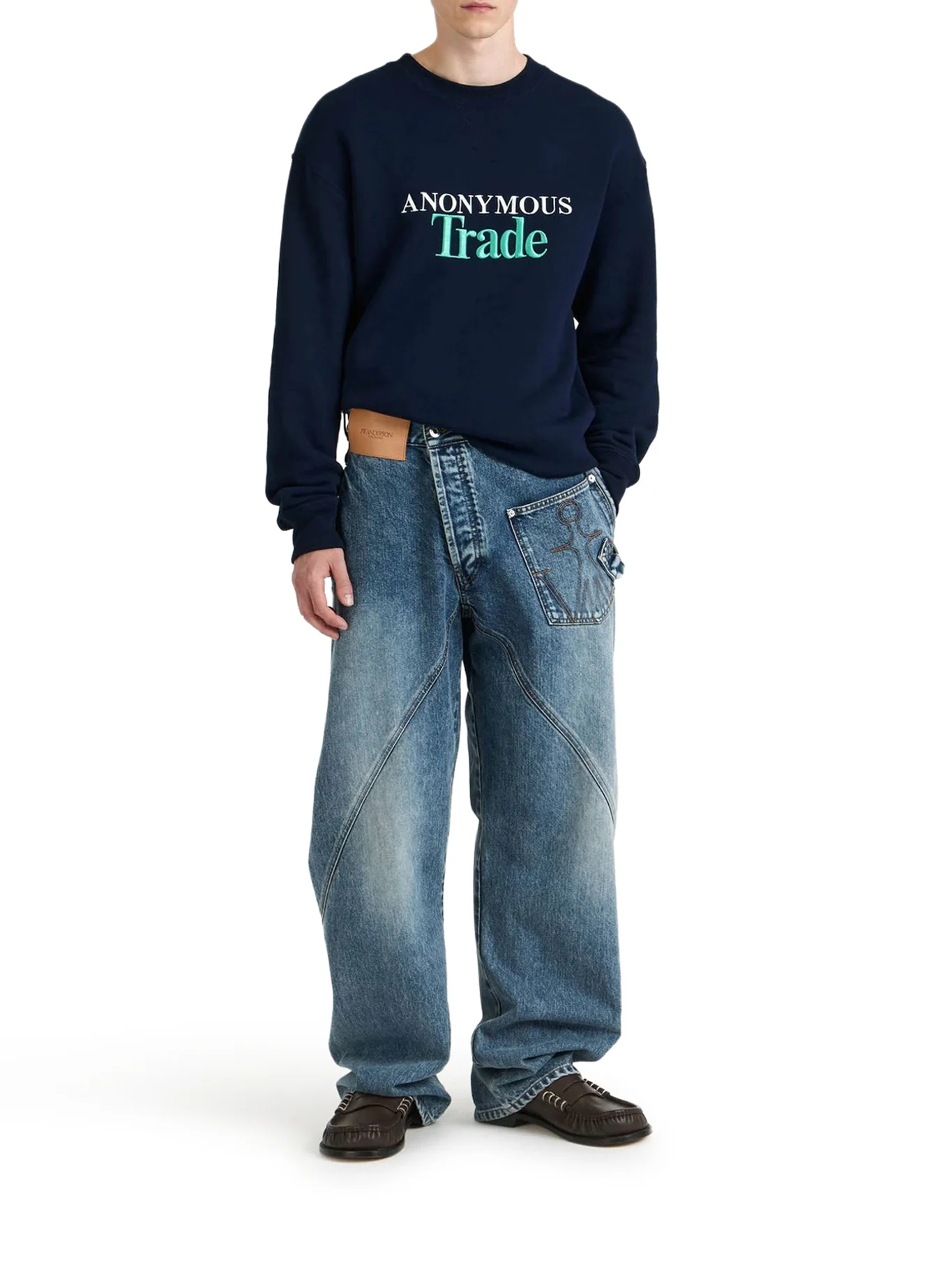 WORKWEAR JEANS WITH OFF-CENTRALIZED CLOSURE - Image 2