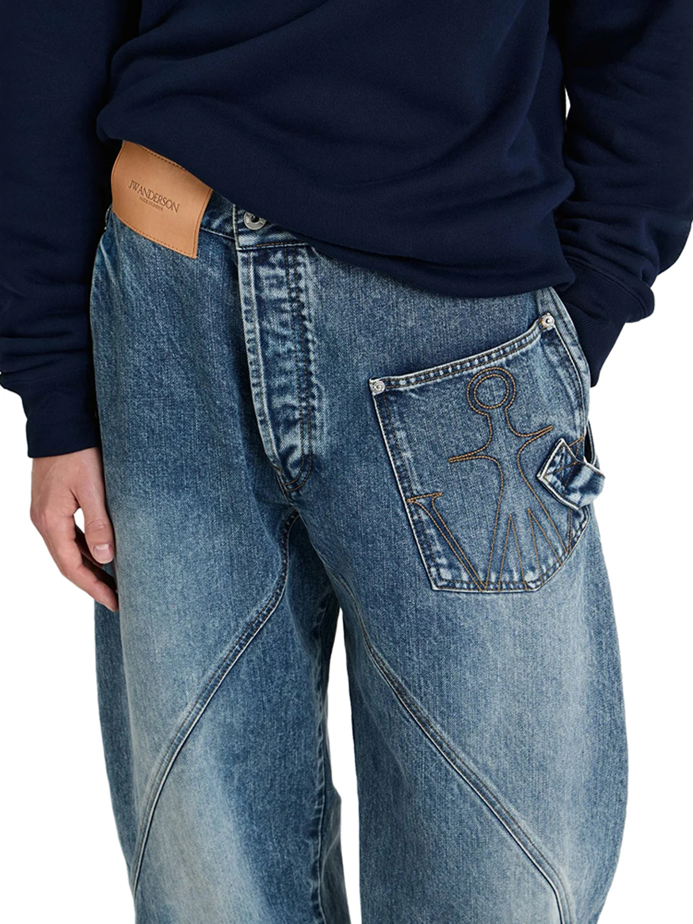 WORKWEAR JEANS WITH OFF-CENTRALIZED CLOSURE - Image 5