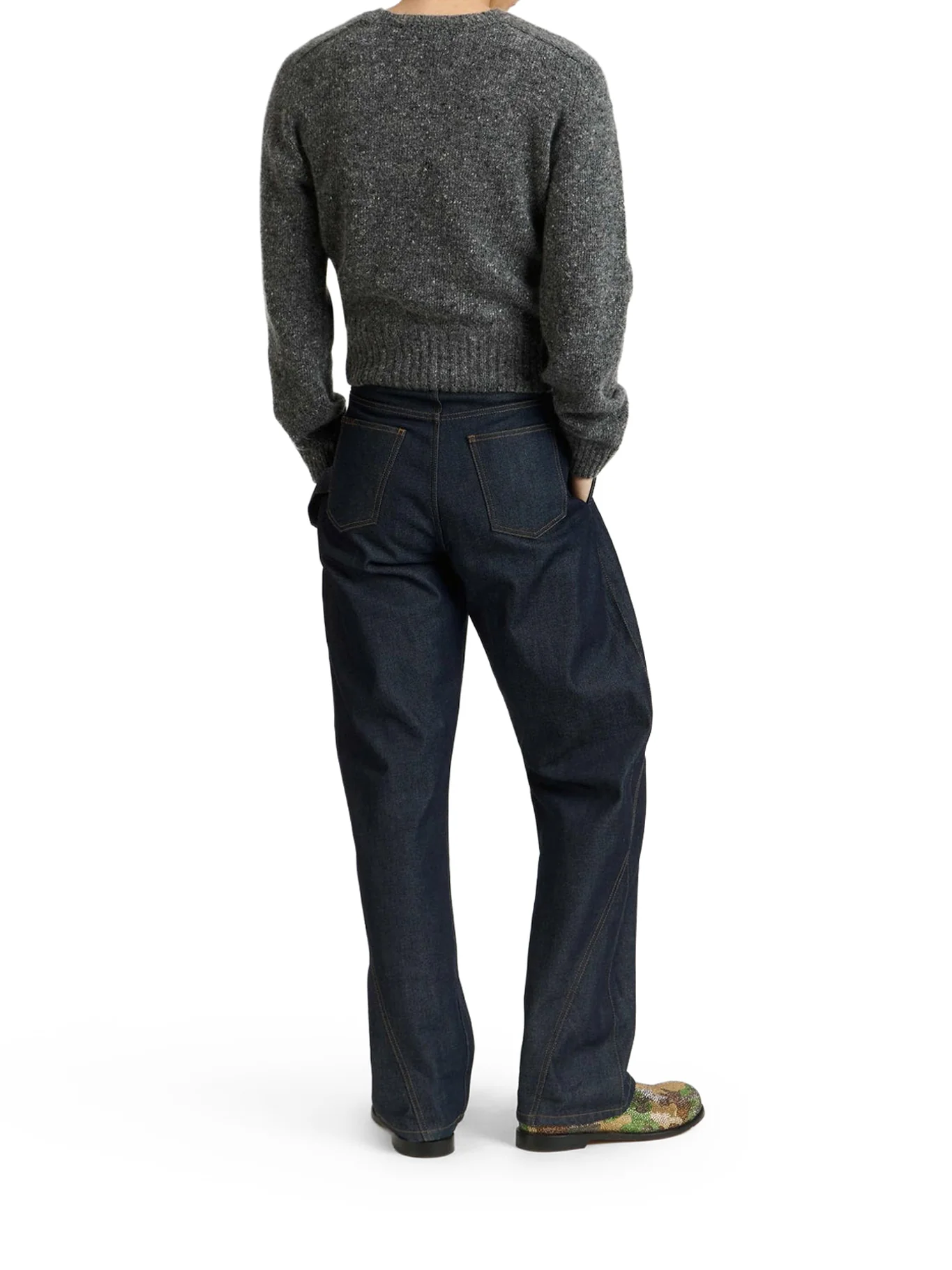WORKWEAR JEANS WITH OFF-CENTRALIZED CLOSURE - Image 3