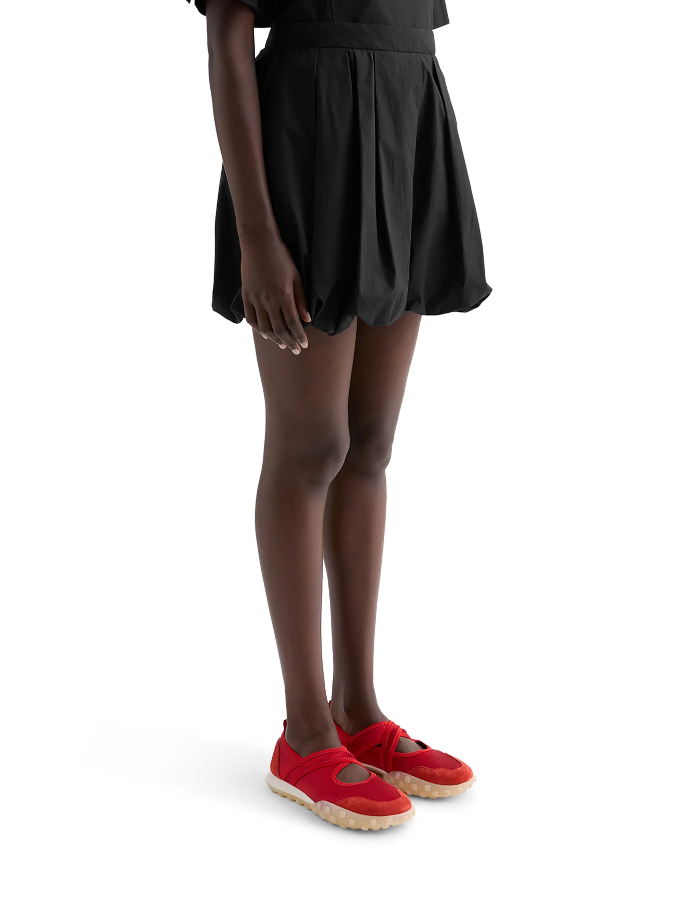 COTTON POPLIN BALLOON SHORTS - Image 5
