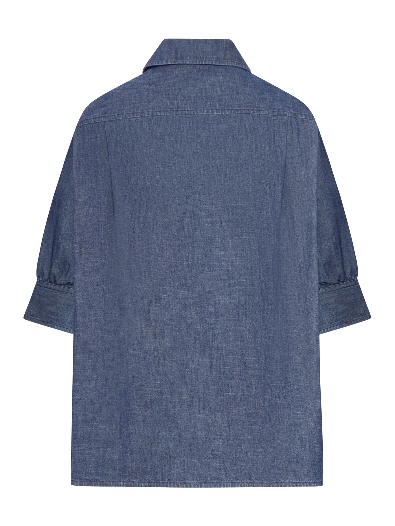 SHORT-SLEEVED DENIM SHIRT - Image 2