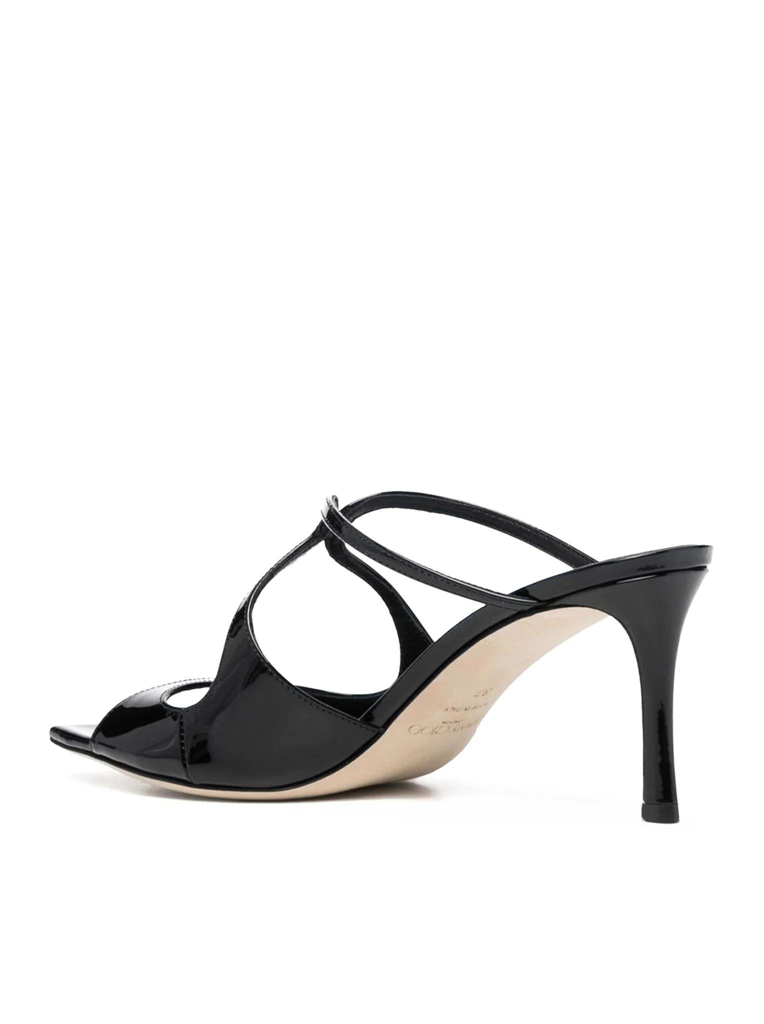 ANISE 75MM SHINY LEATHER SANDALS - Image 3